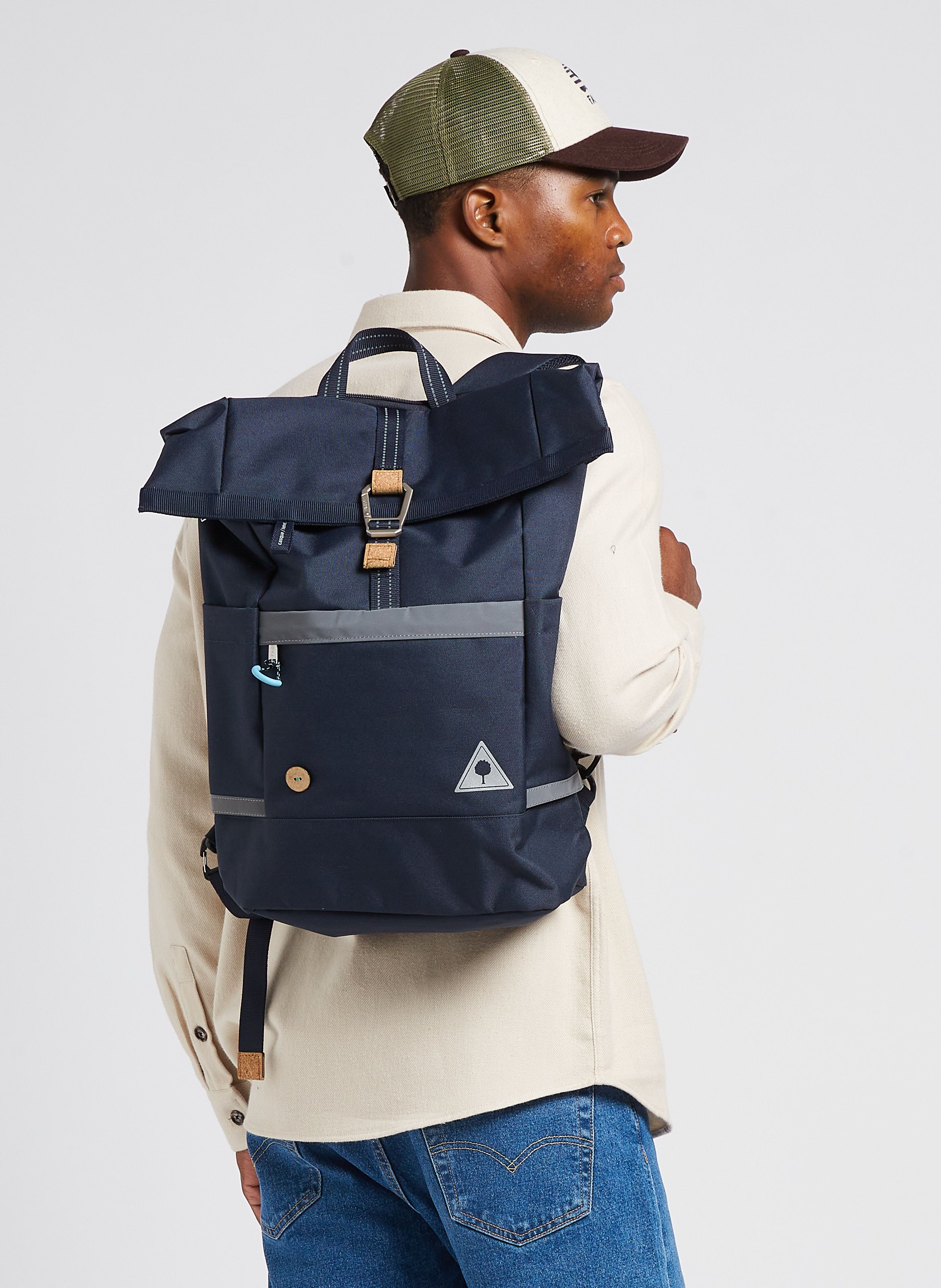 Sac Dos Cycling Medium Navy Faguo Homme Place des Tendances