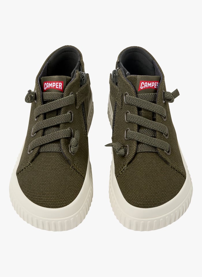 Sneakers In Tela Dark Green Camper Bambini Place des Tendances