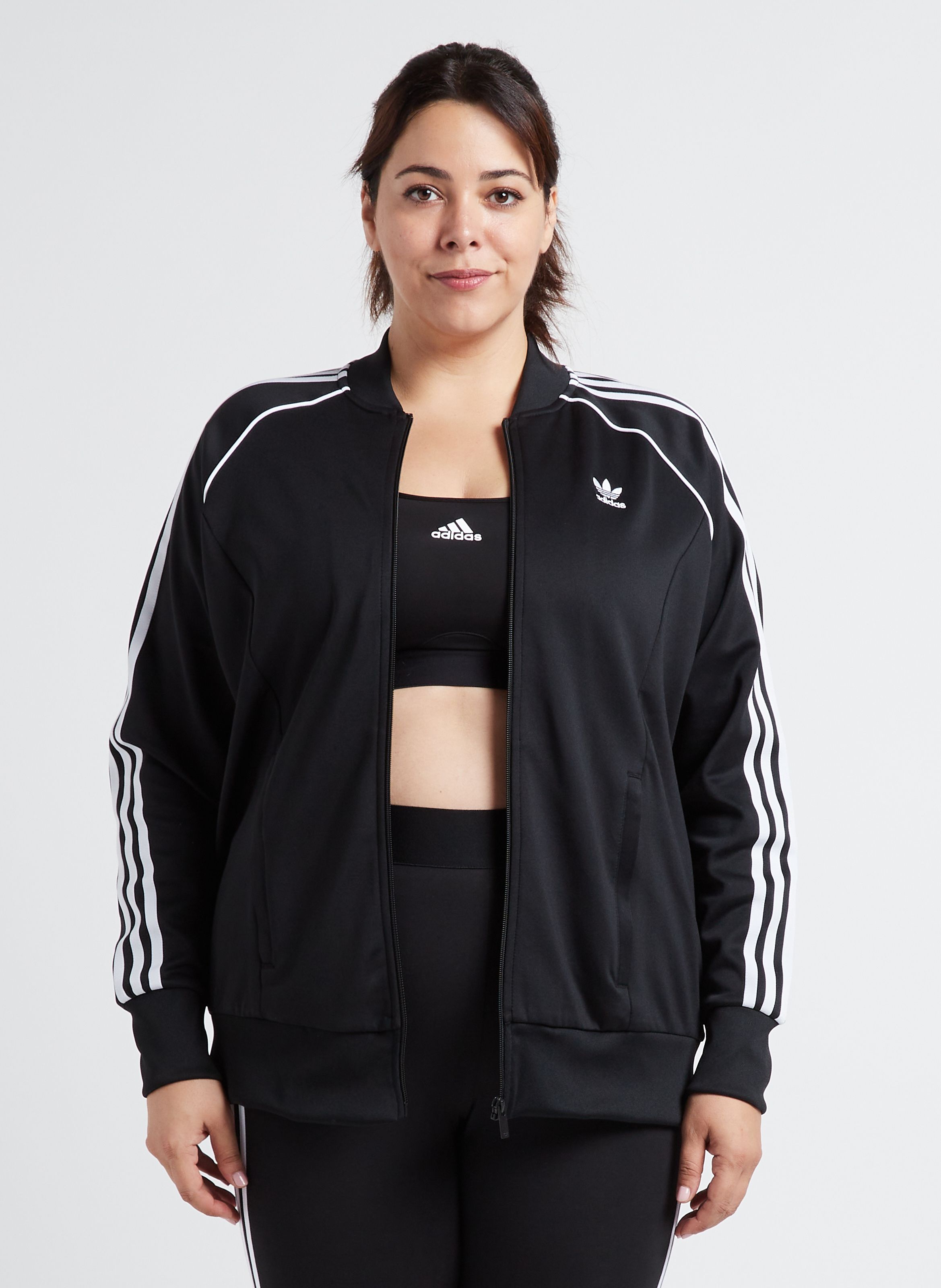 Adidas jacke store schwarz damen