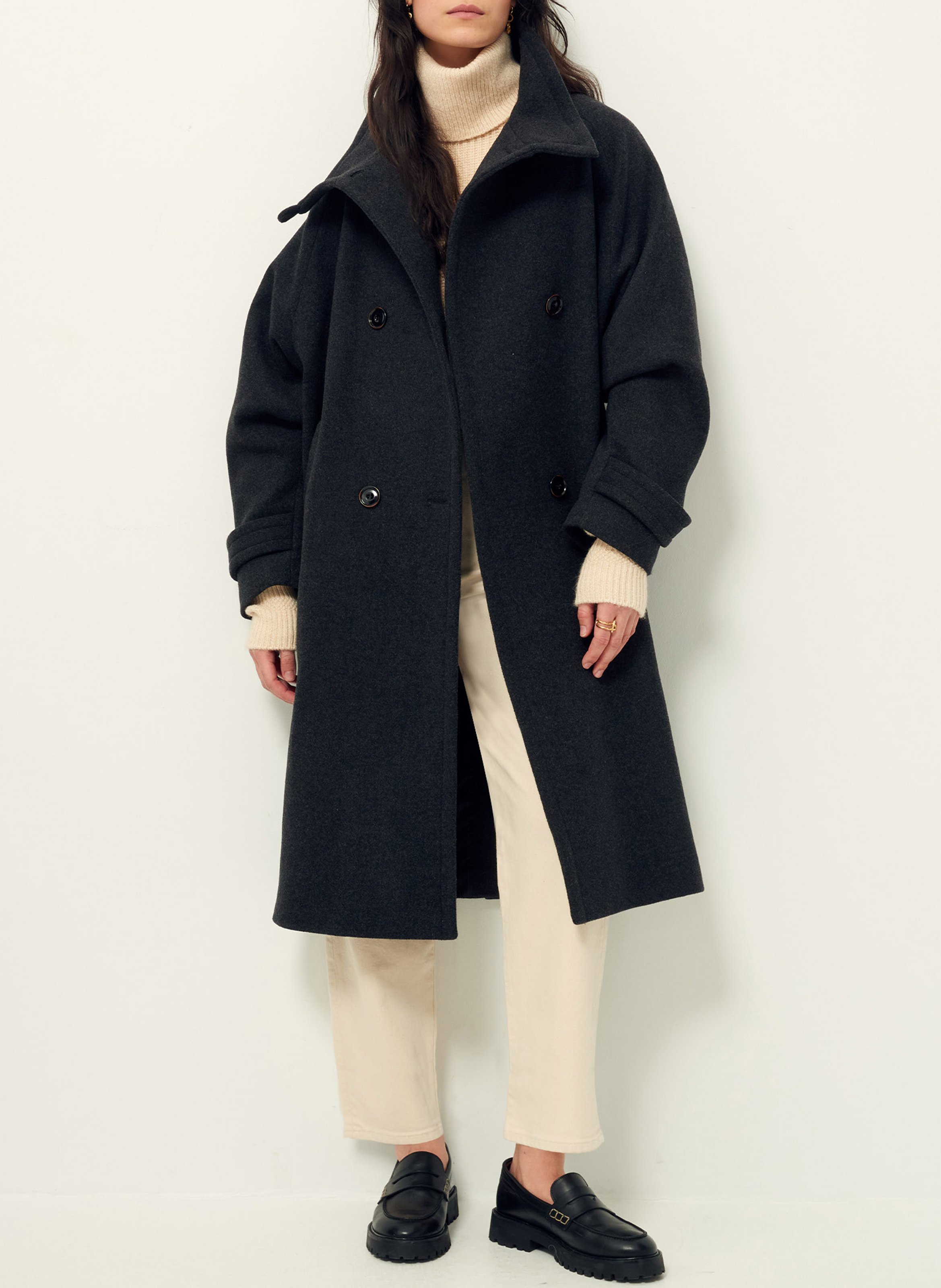 Ledermokassins Schwarz