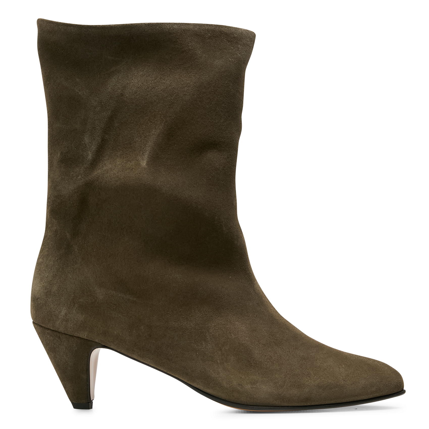 Heeled velvet mid-calf boots ANONYMOUS COPENHAGEN