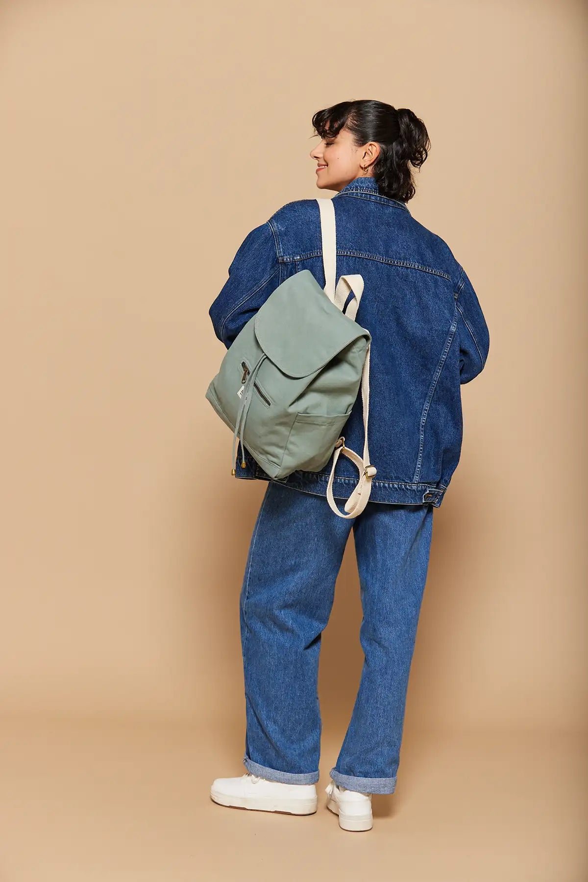 Cotton backpack Green