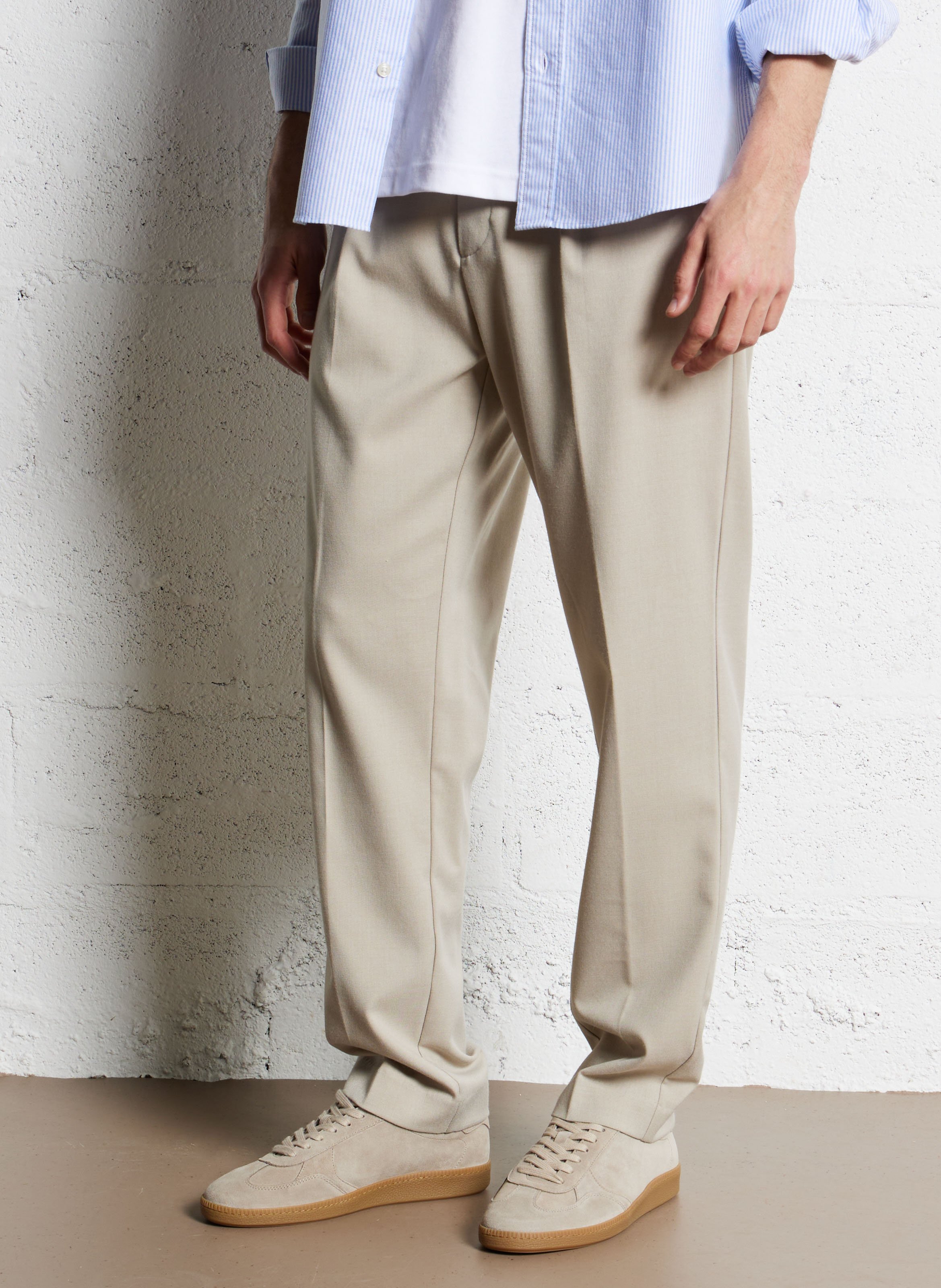 Straight pleated pants SELECTED