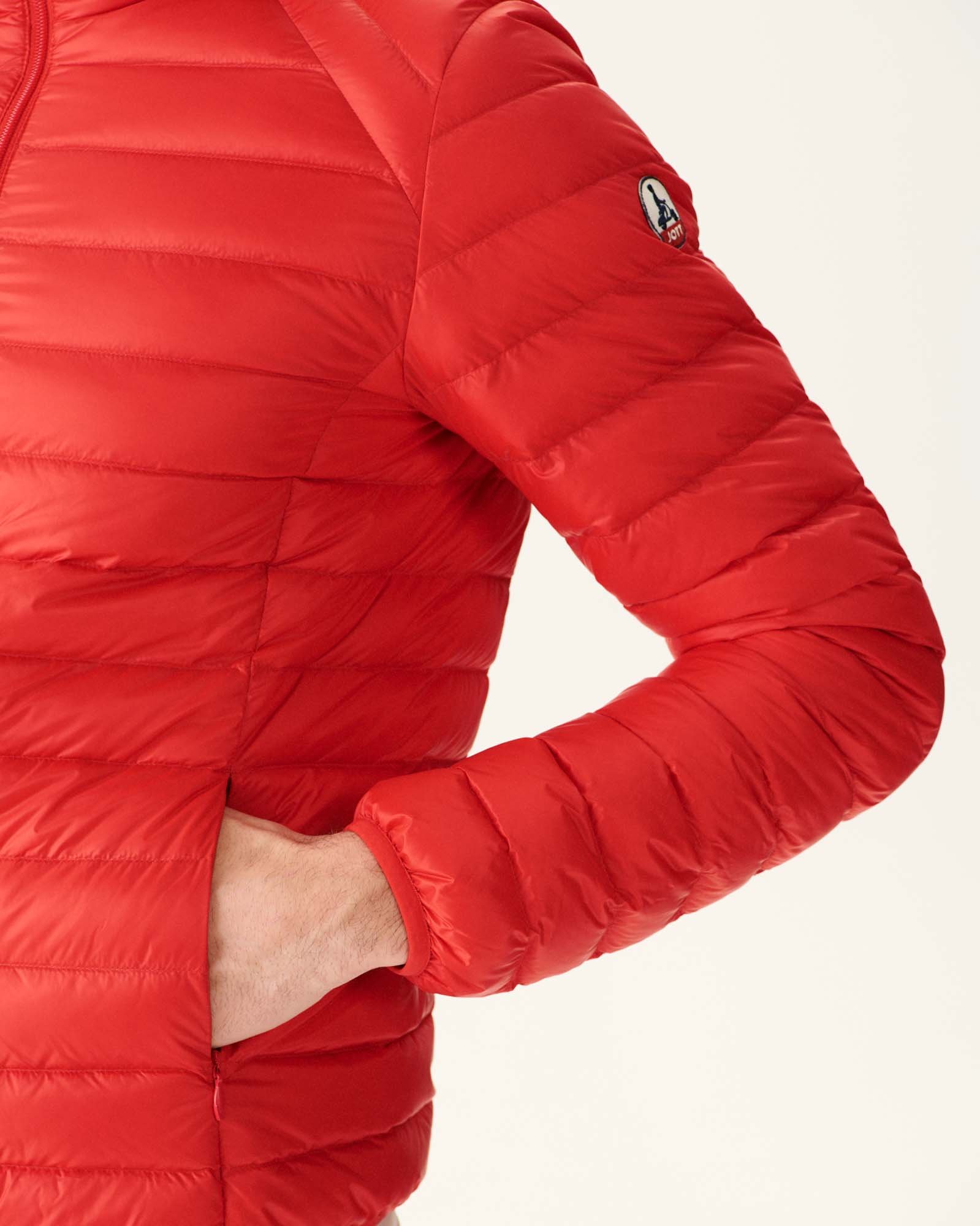 Lightweight hooded puffer jacket nico JOTT Red