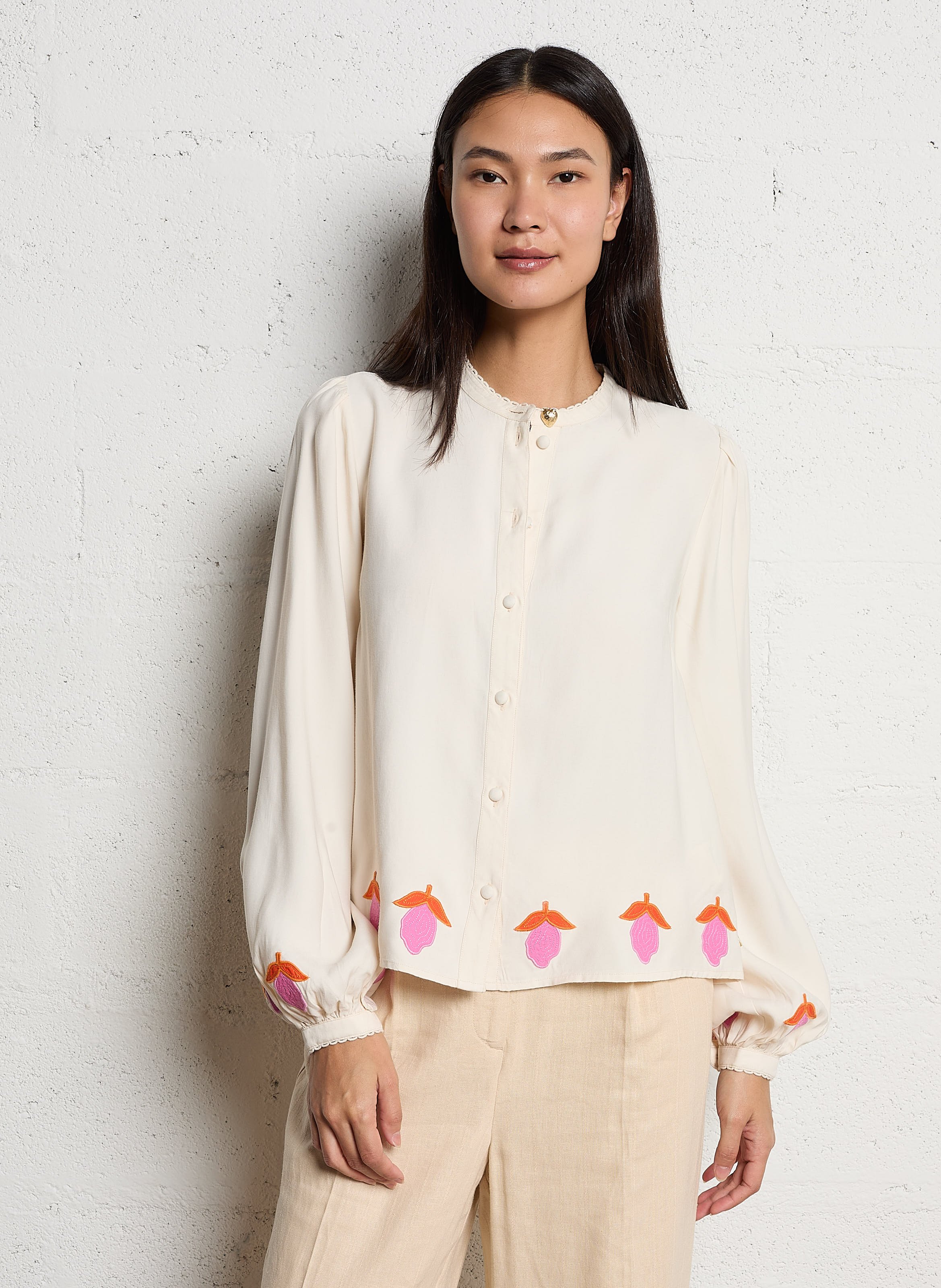 Chemise droite  FABIENNE CHAPOT Blanc