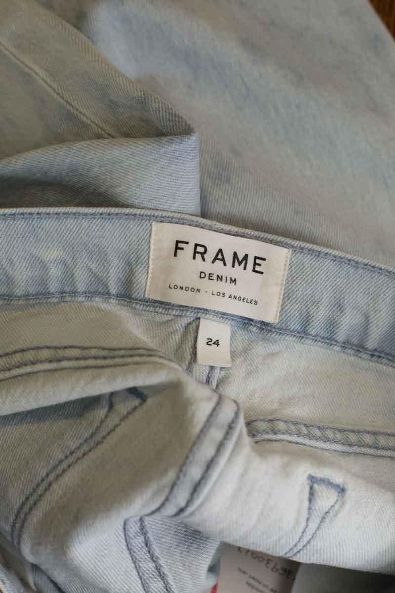 Cotton jeans FRAME - Seconde Main Blue