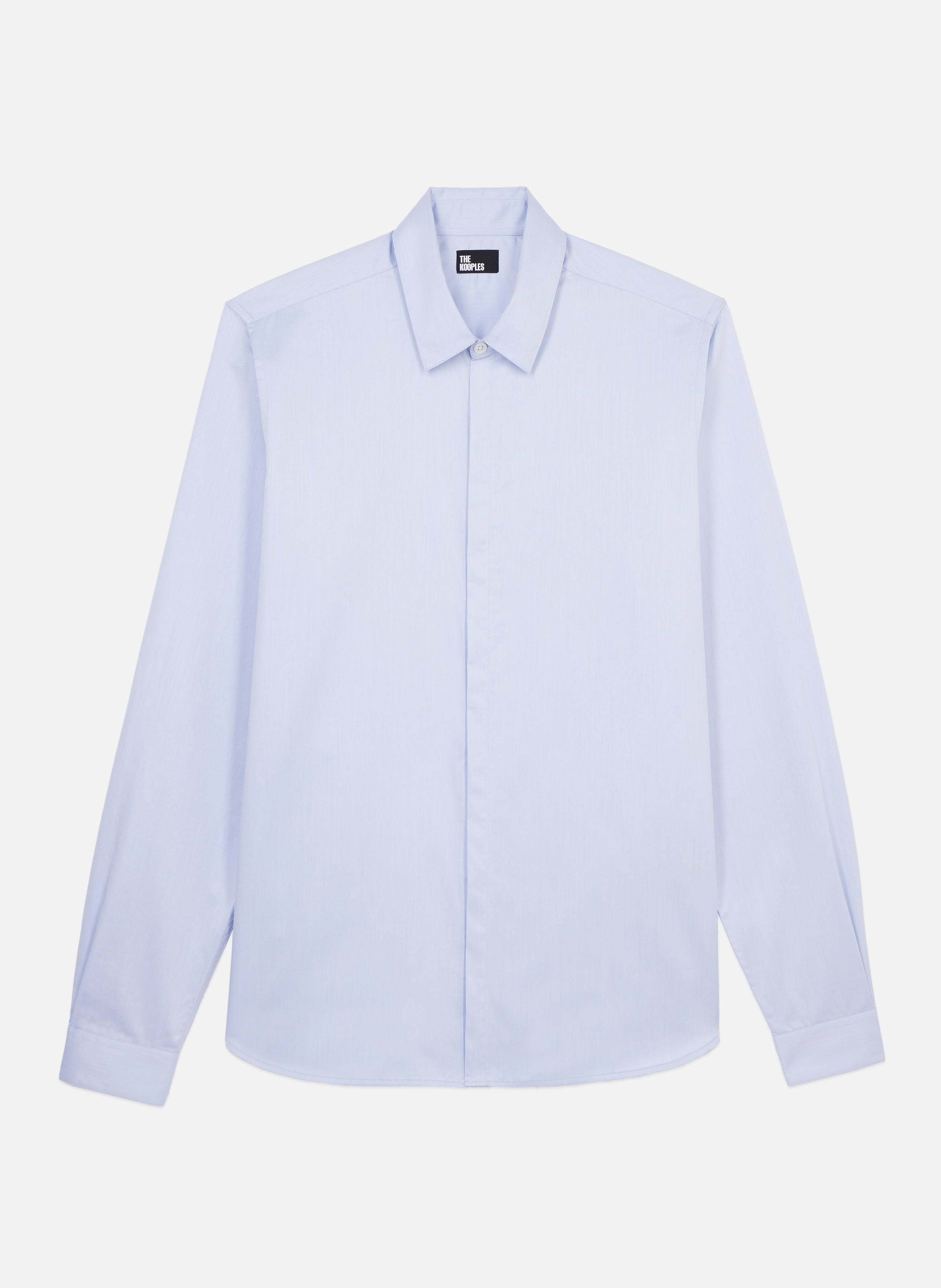 Cotton shirt with classic collar THE KOOPLES Blue