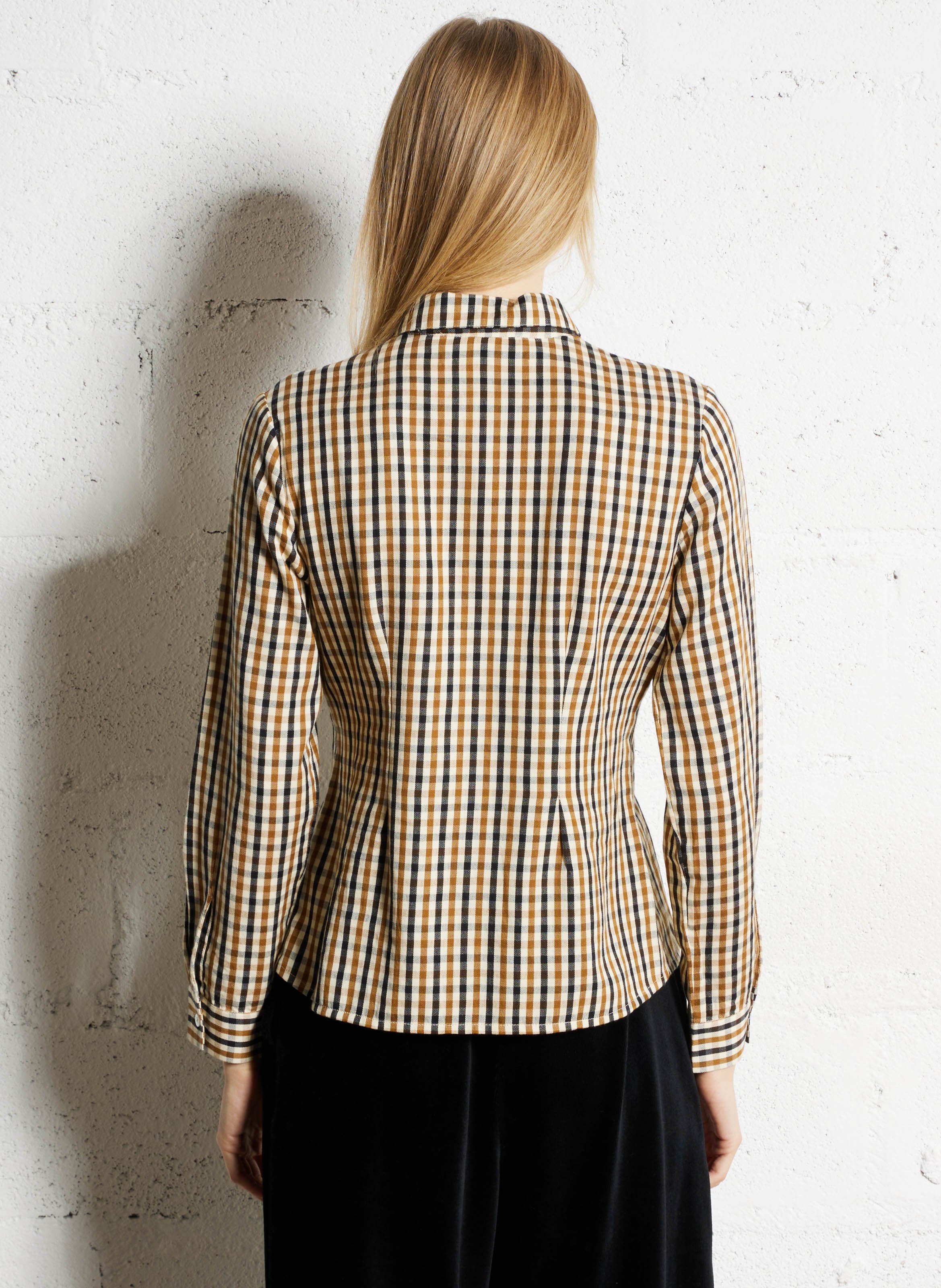 Chemise droite en coton imprimé NICE THINGS Beige