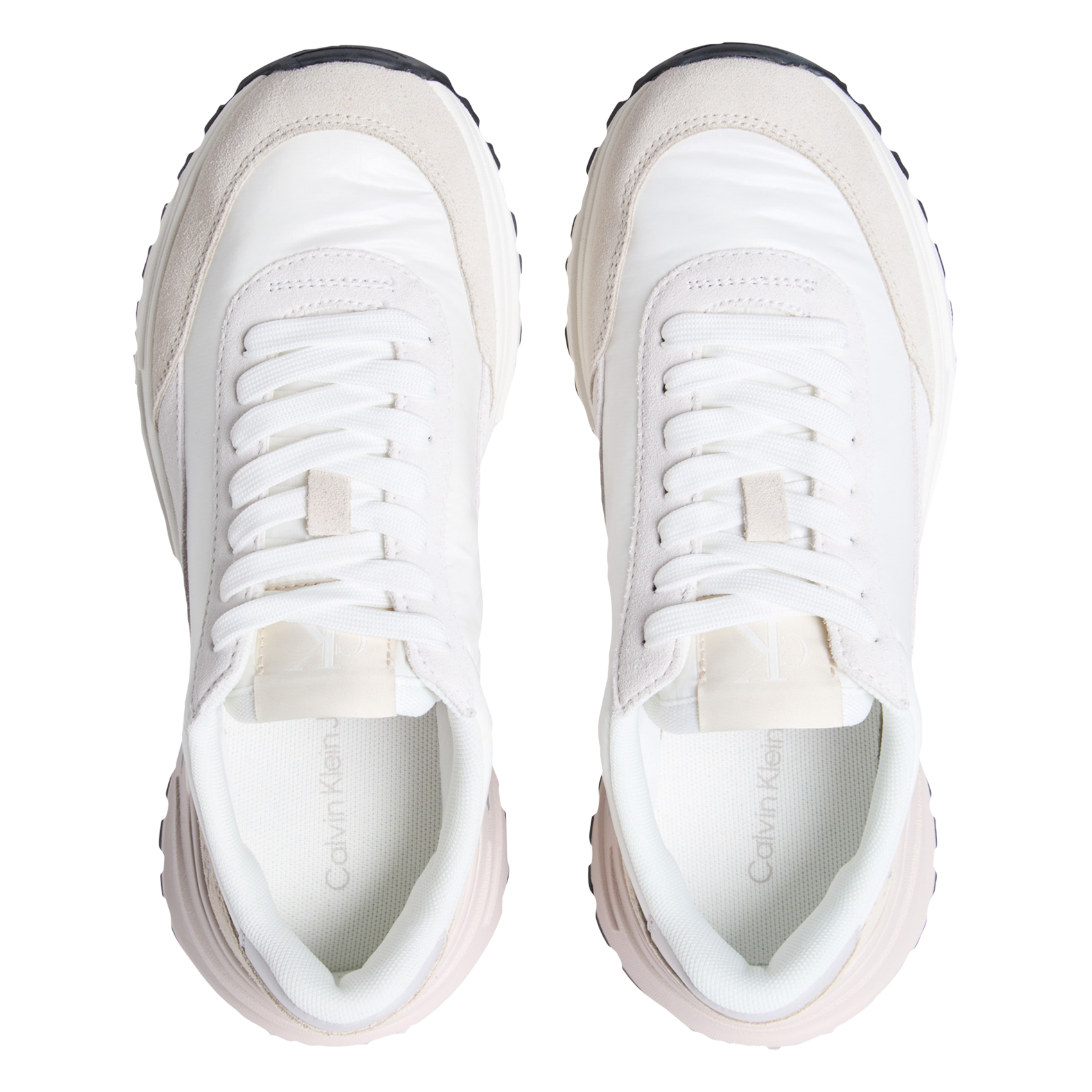 Baskets basses en cuir CALVIN KLEIN Blanc