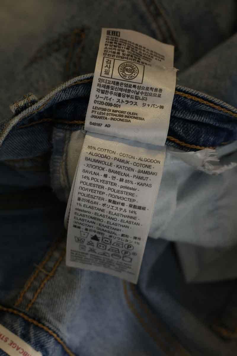 Cotton straight jeans LEVI'S - Seconde main Blue