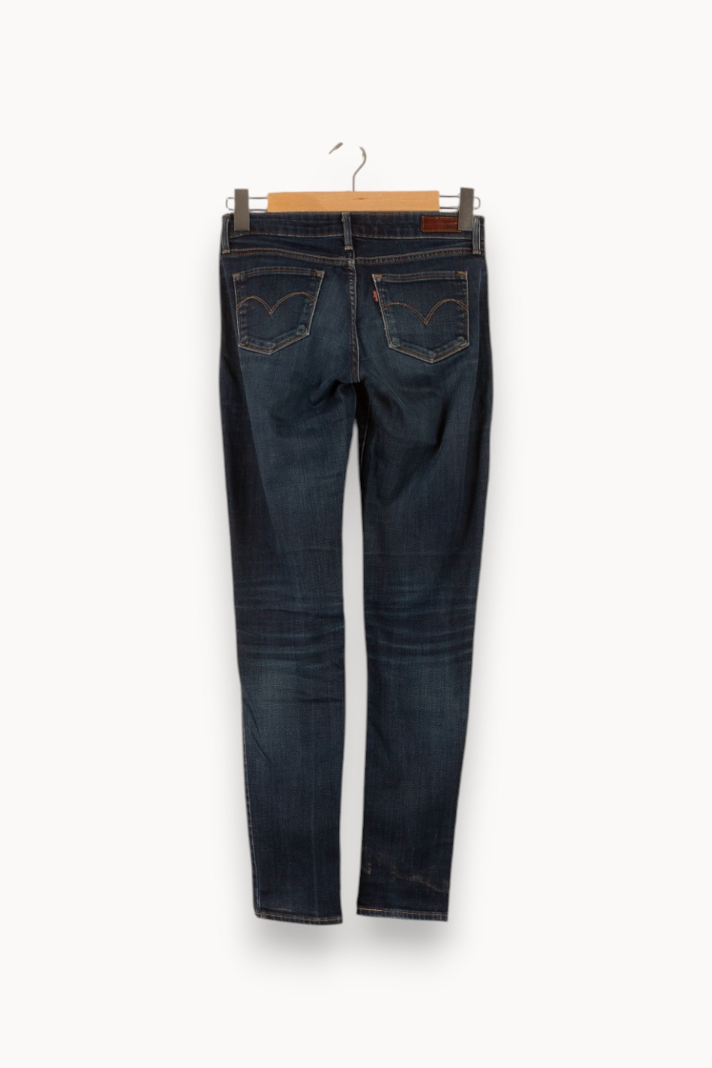 Cropped slim jeans with studs LEVI'S - Seconde main Blue