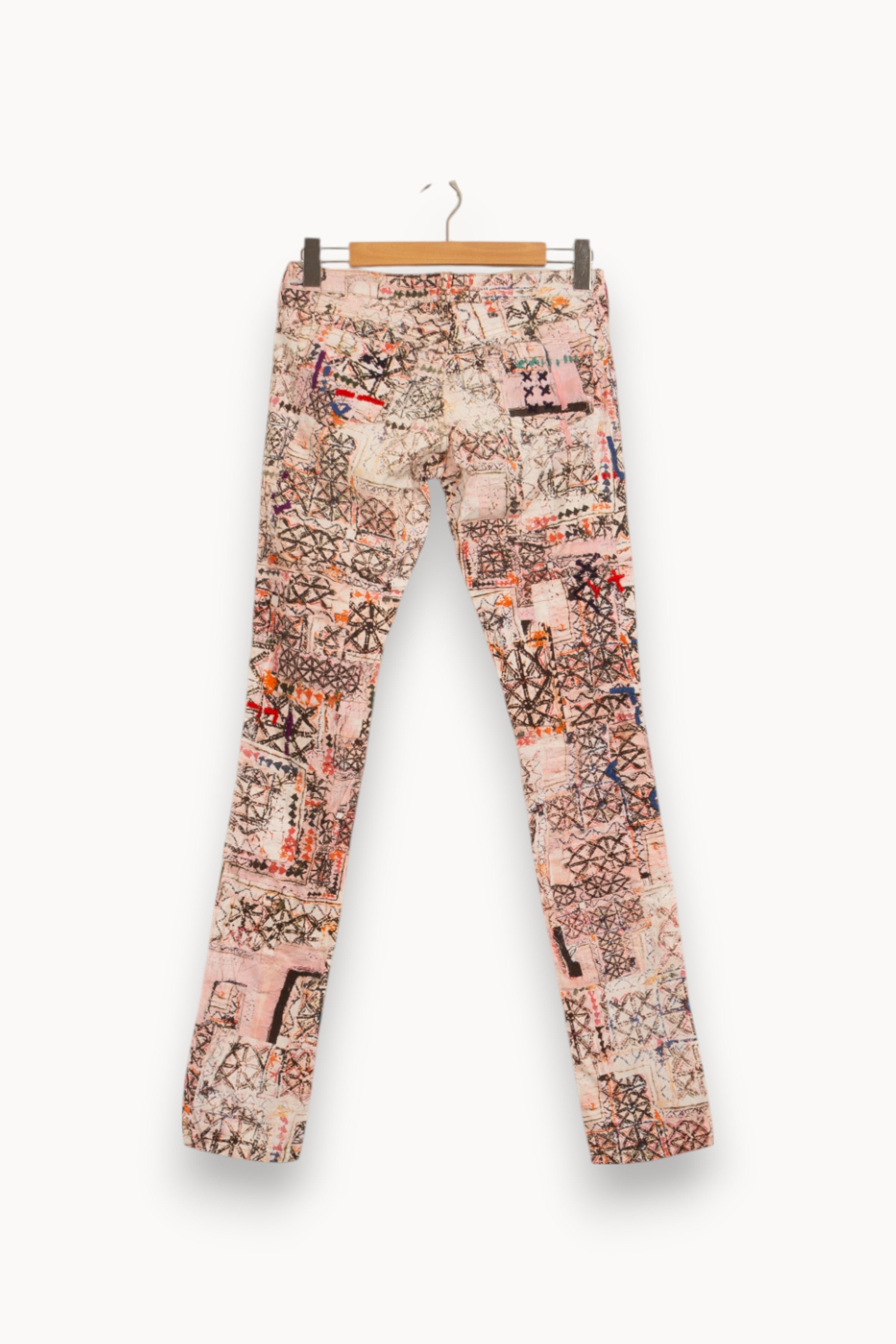 Cropped slim jeans with studs ISABEL MARANT - Seconde Main Multicolored