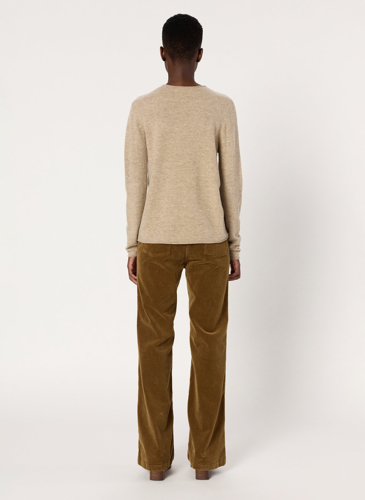 Pull col rond en laine GERARD DAREL Beige