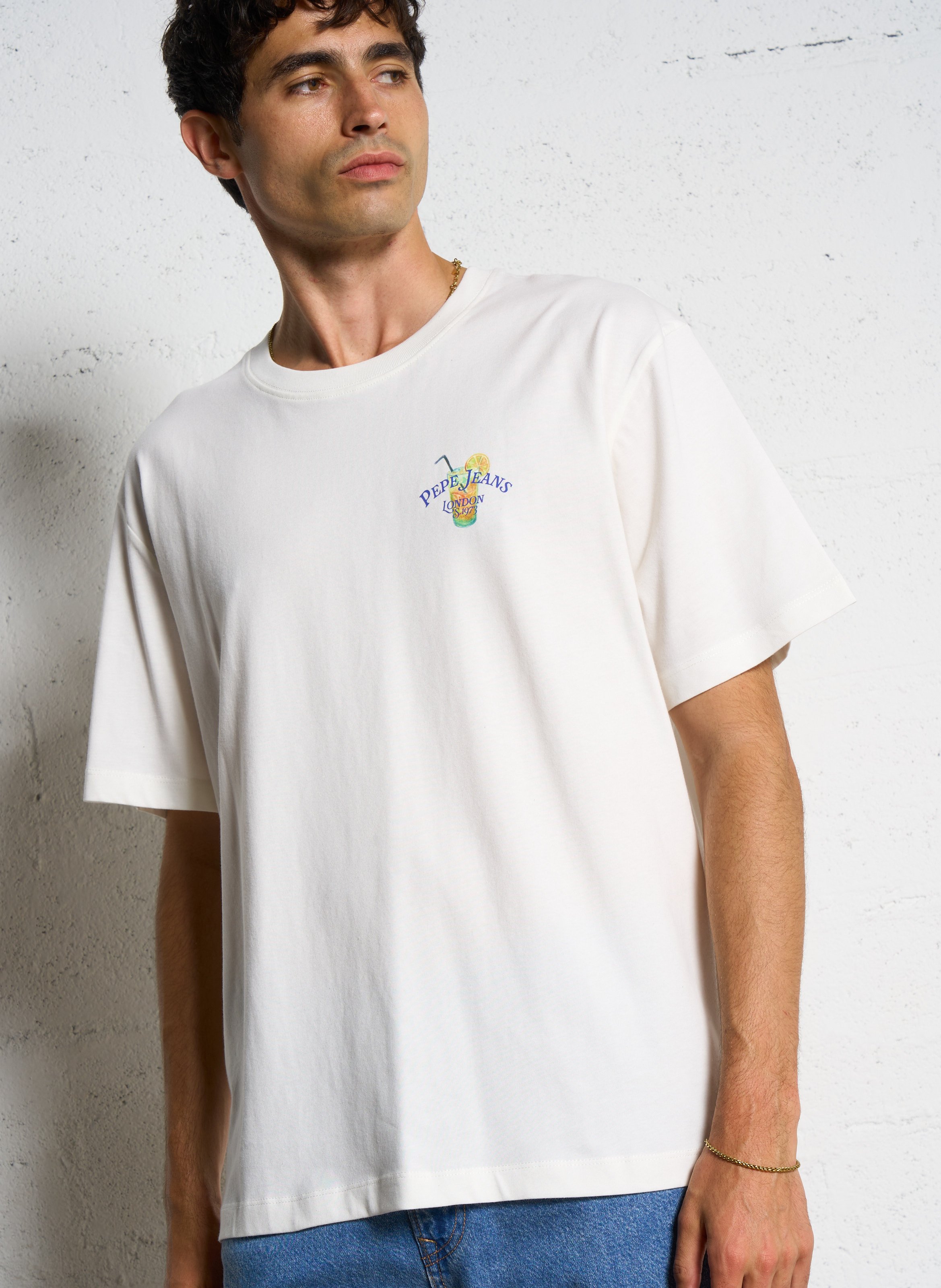 Camiliday round-neck sleeveless cotton top PEPE JEANS White