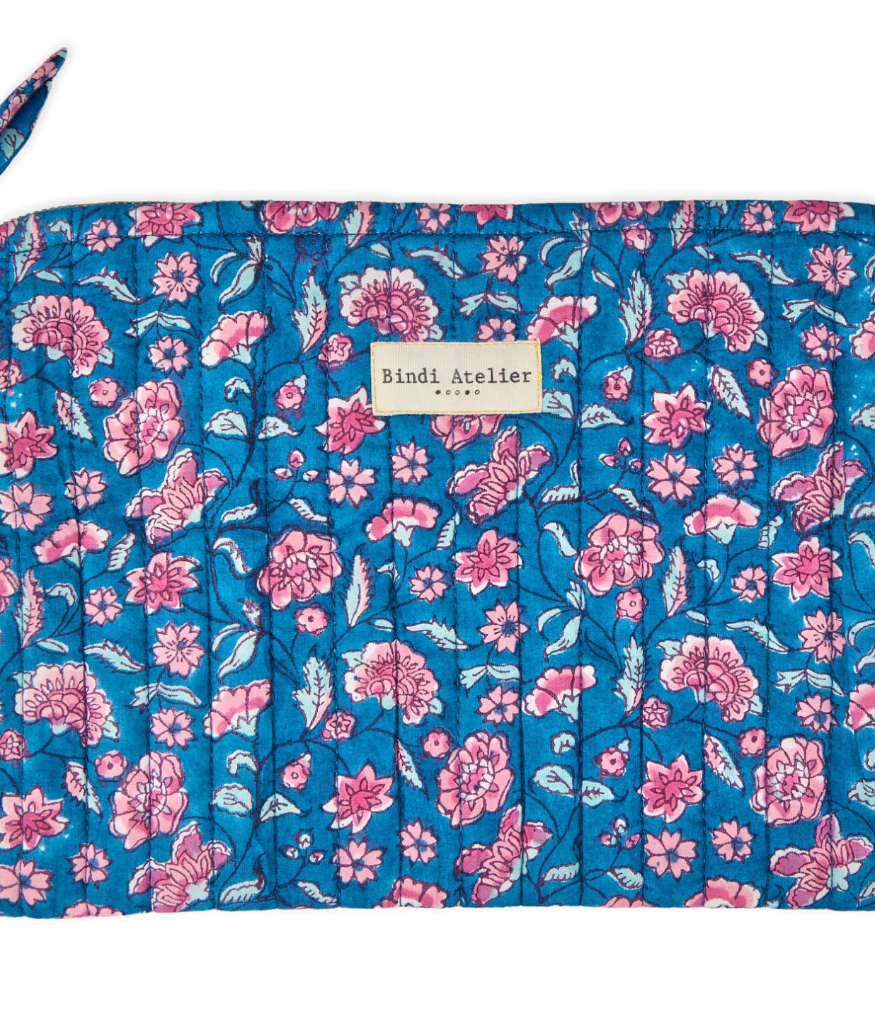 Flat printed clutch BINDI ATELIER Blue