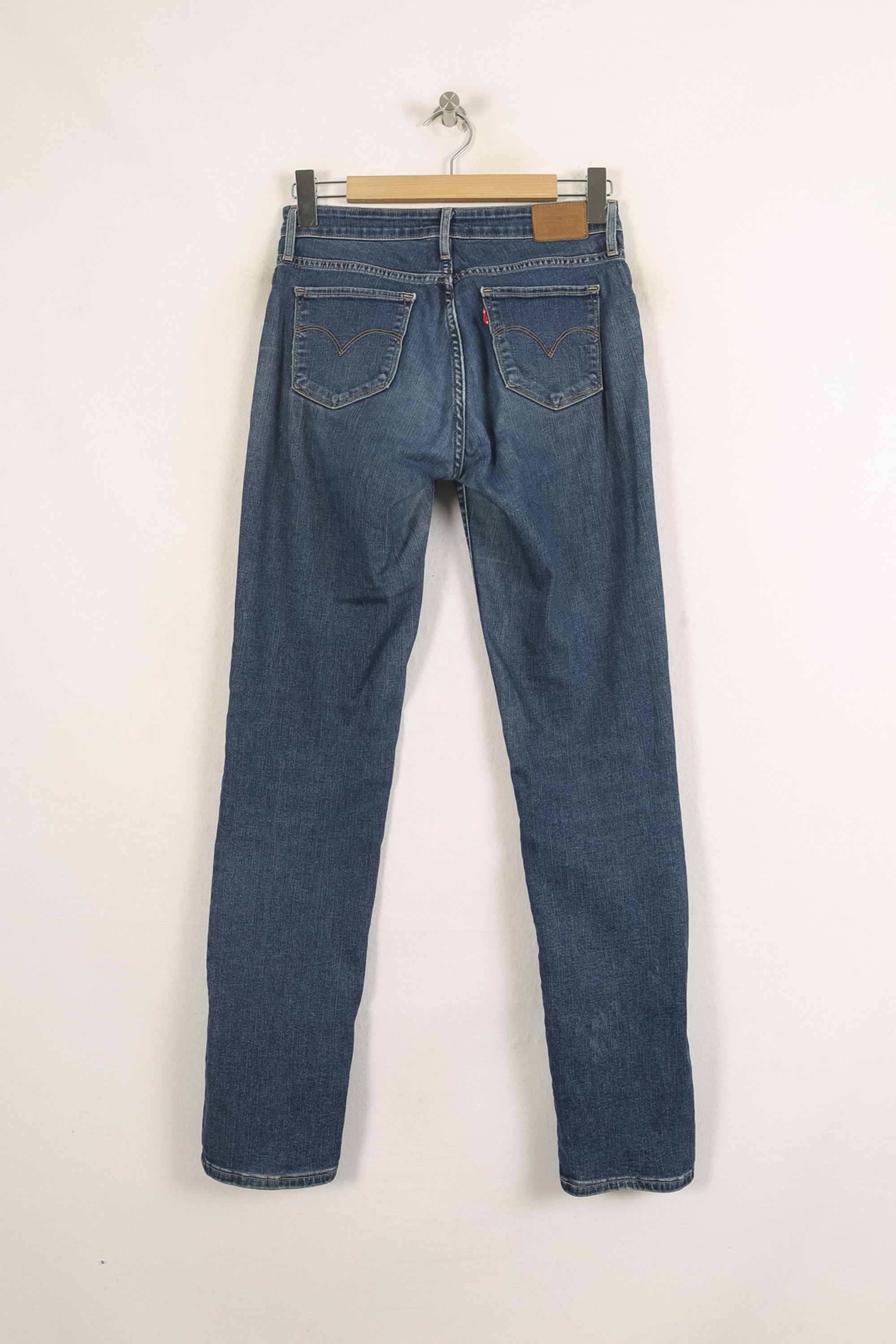 Cropped slim jeans with studs LEVI'S - Seconde main Blue