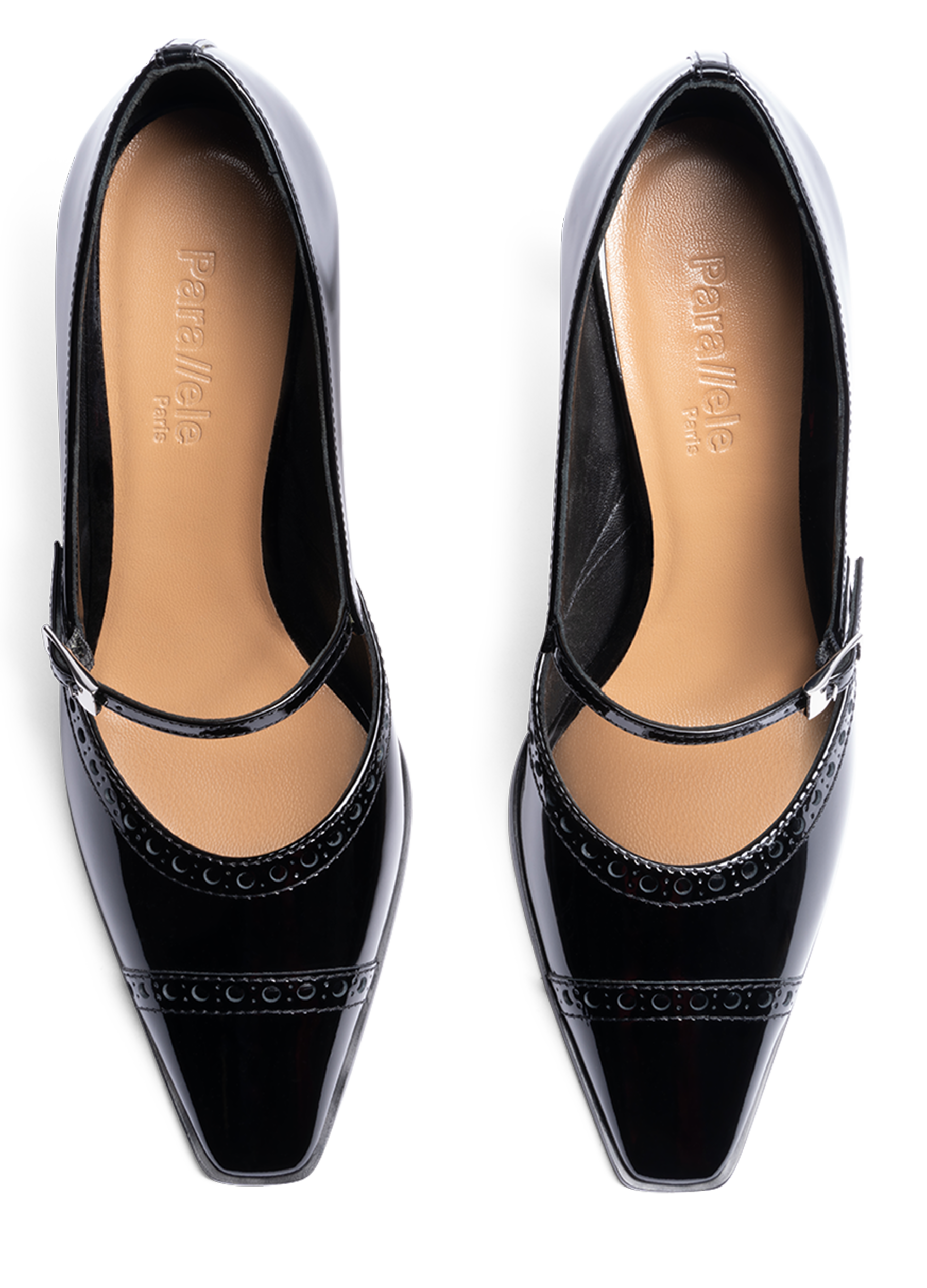 Black patent leather pumps PARALLELE PARIS Black