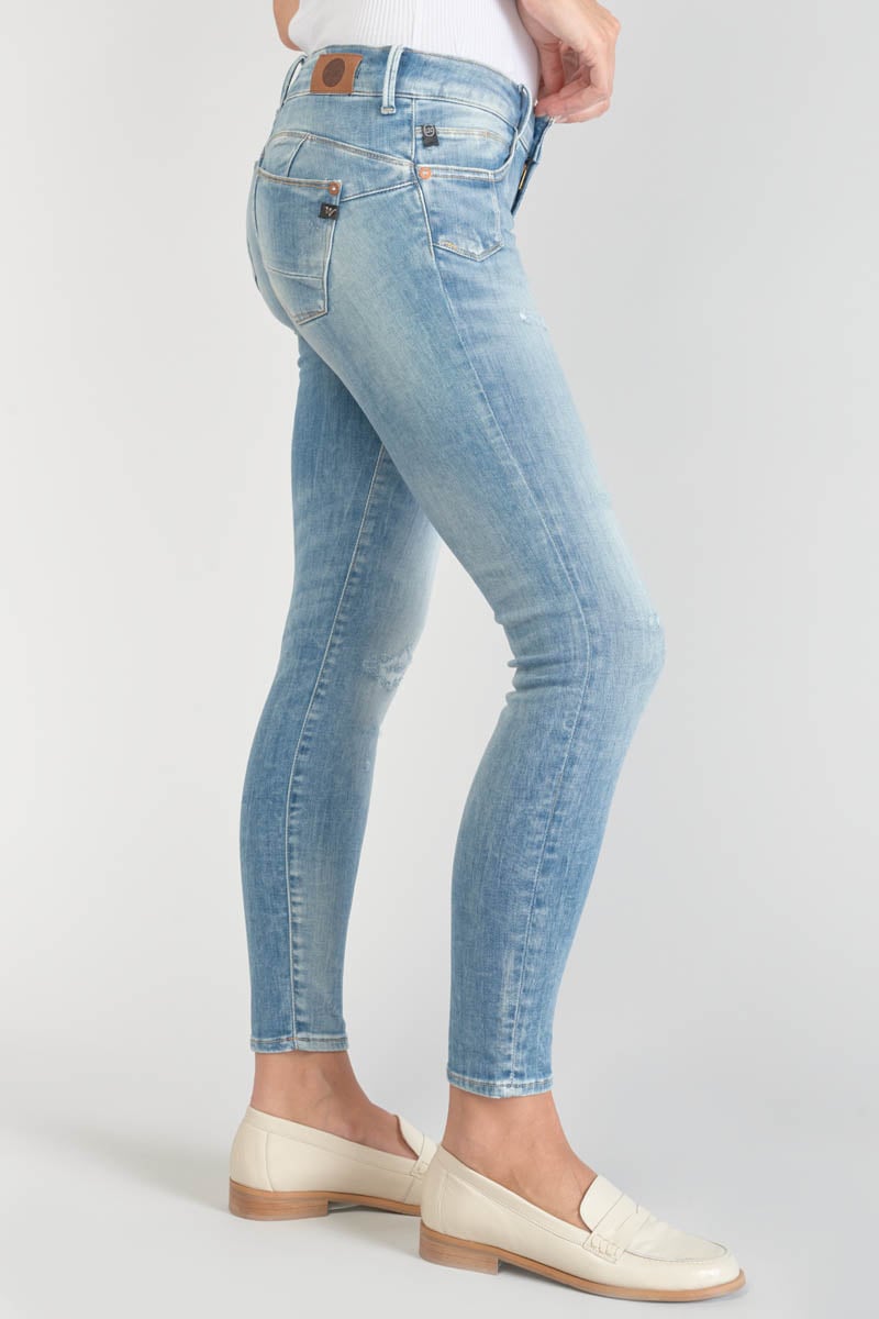 Push-up slim pulp jeans, 7/8 length LE TEMPS DES CERISES Blue