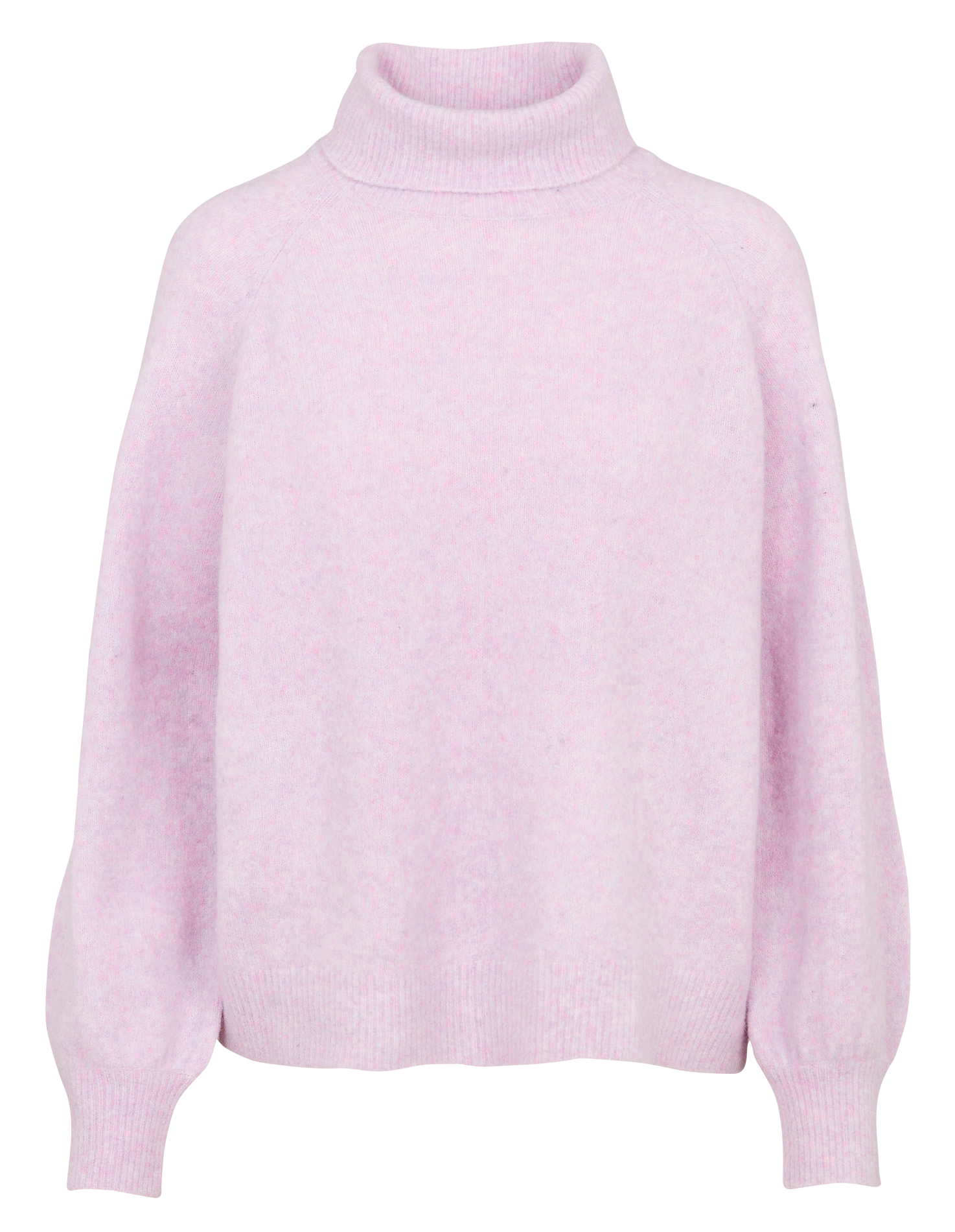 Gerade geschnittener Rollkragenpullover aus Wollmix KOOKAI Violett