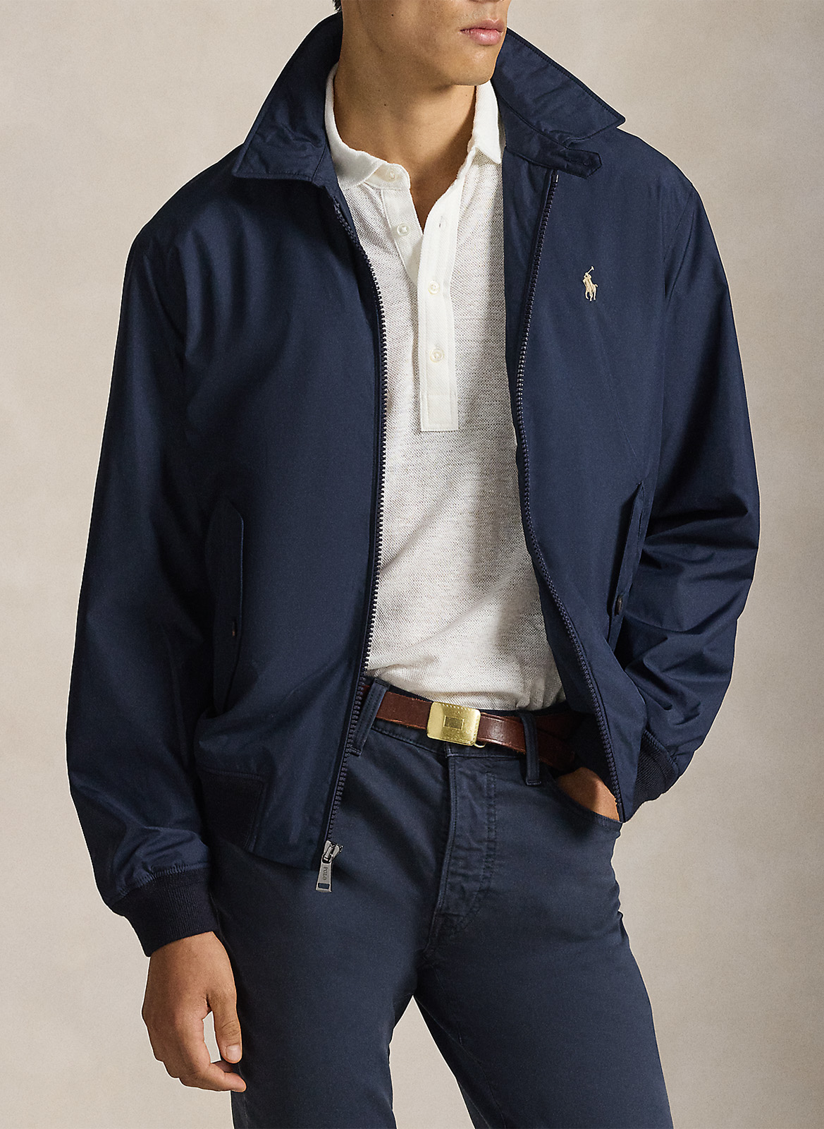 Veste droite col classique POLO RALPH LAUREN Bleu