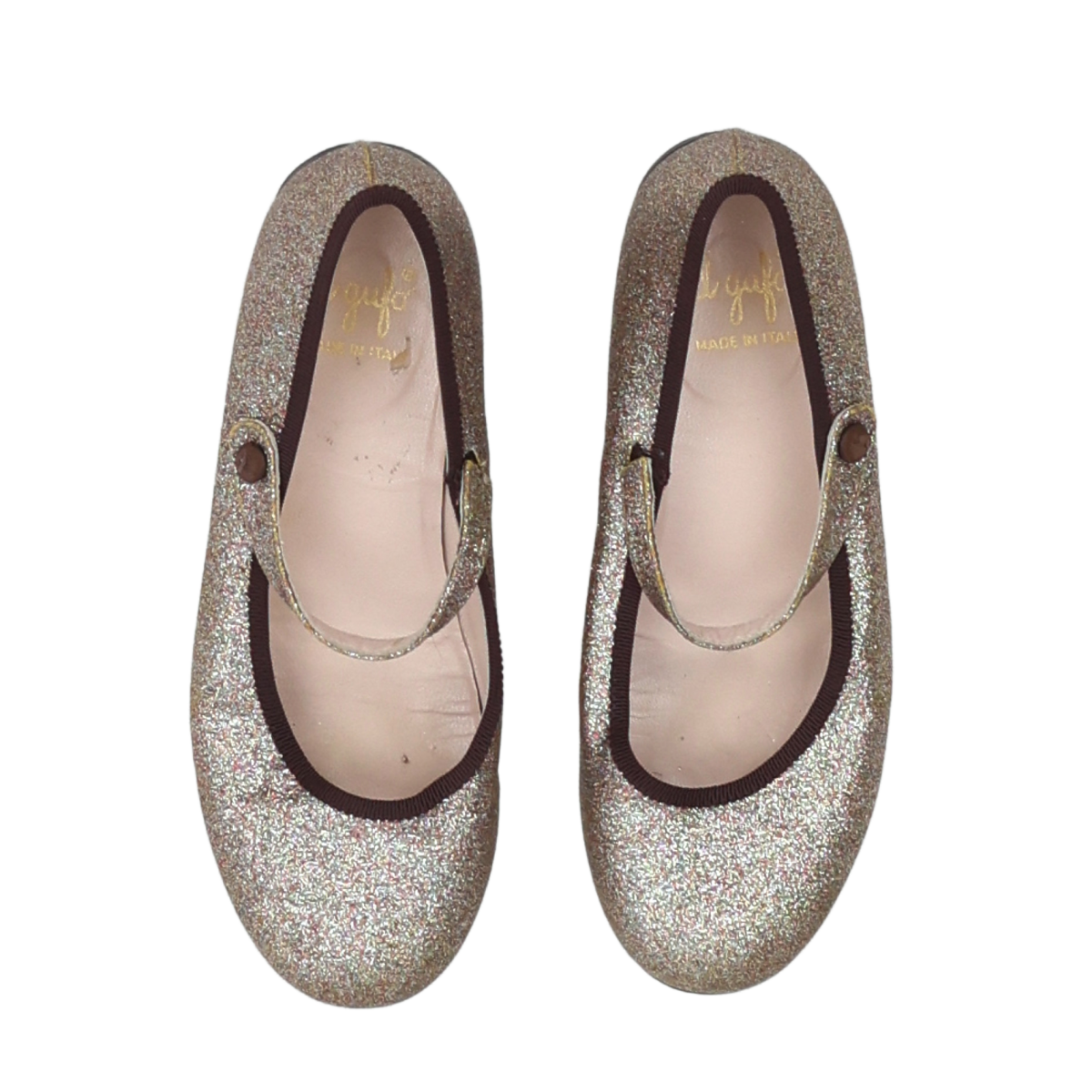 Silver children's ballet flats - size 32 IL GUFO - Seconde main Silver