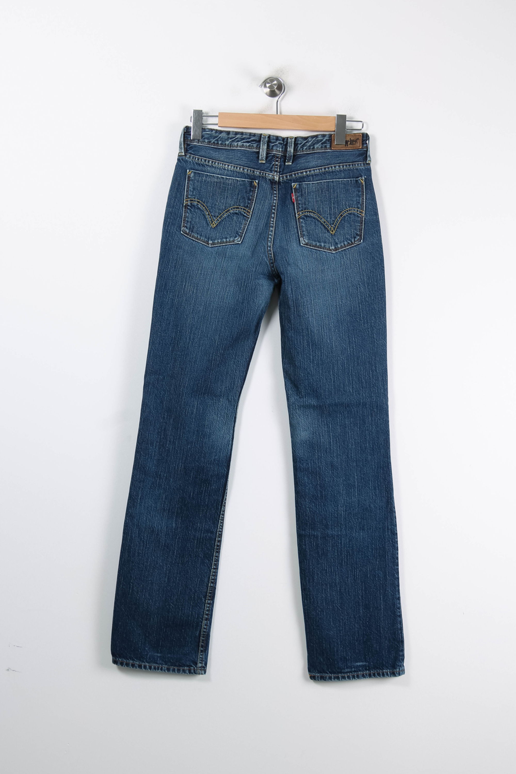 Cropped slim jeans with studs LEVI'S - Seconde main Blue