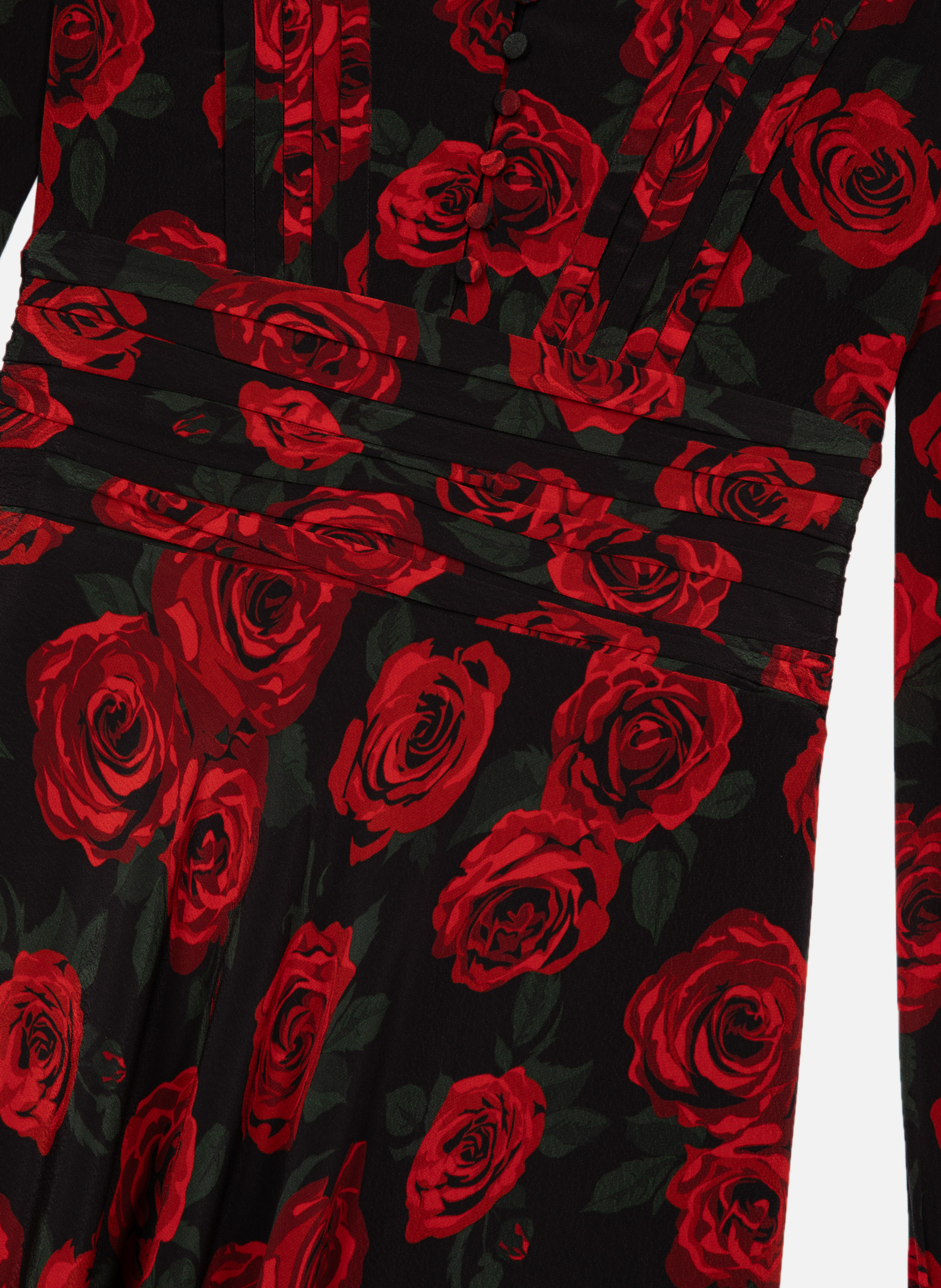 Floral print long dress THE KOOPLES Black