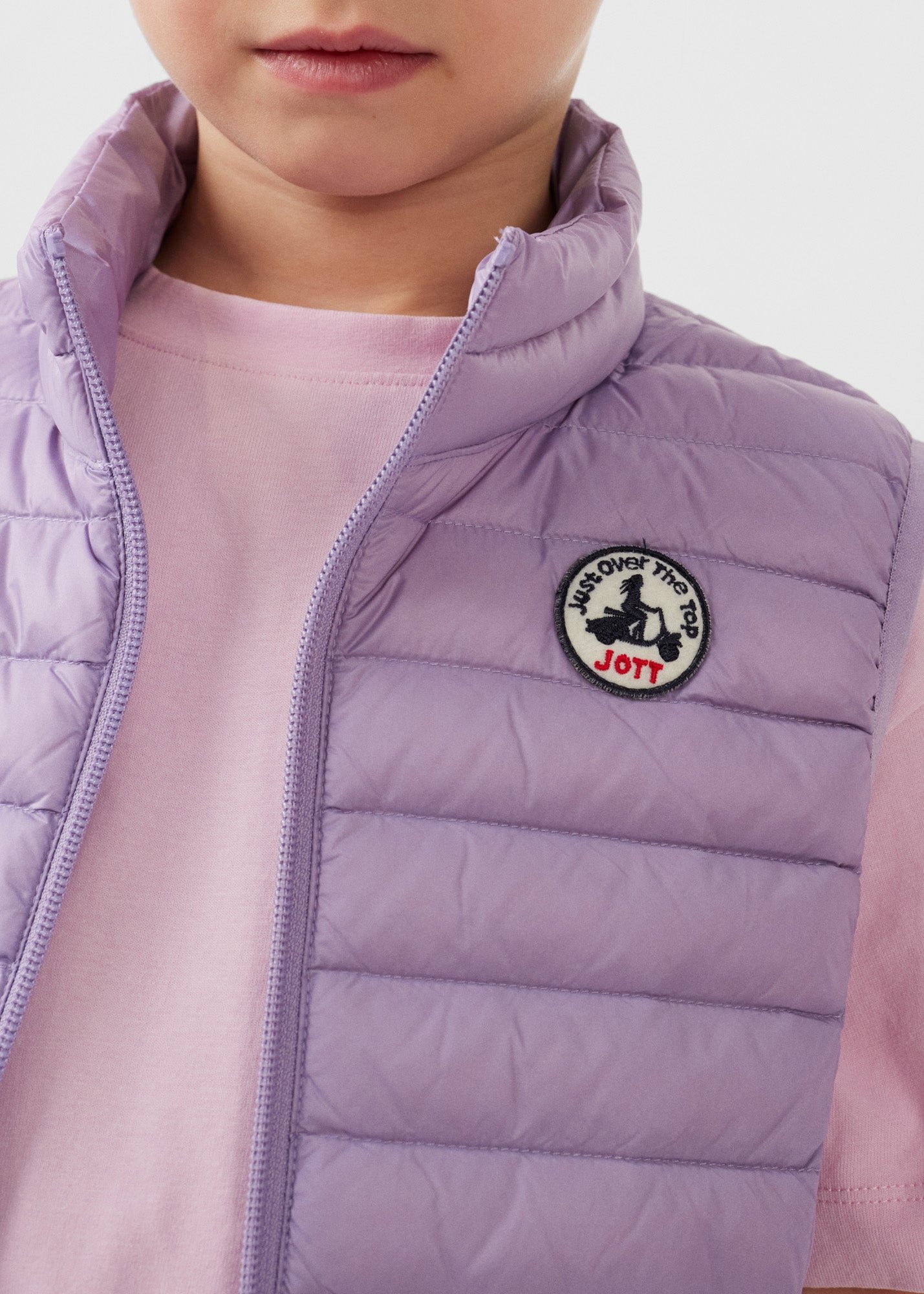 Zoe children's sleeveless puffer jacket JOTT Pink