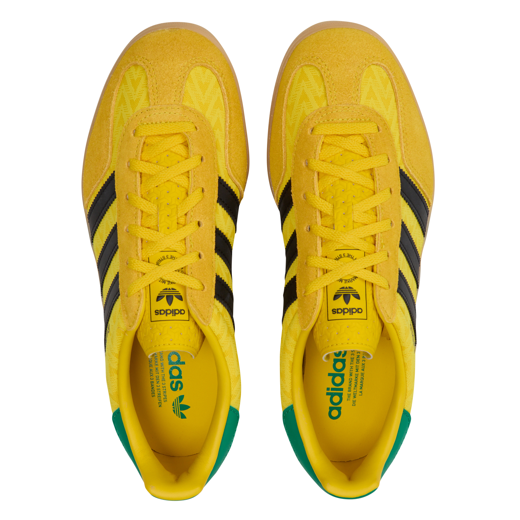 Baskets basses à détails motifs ADIDAS Jaune