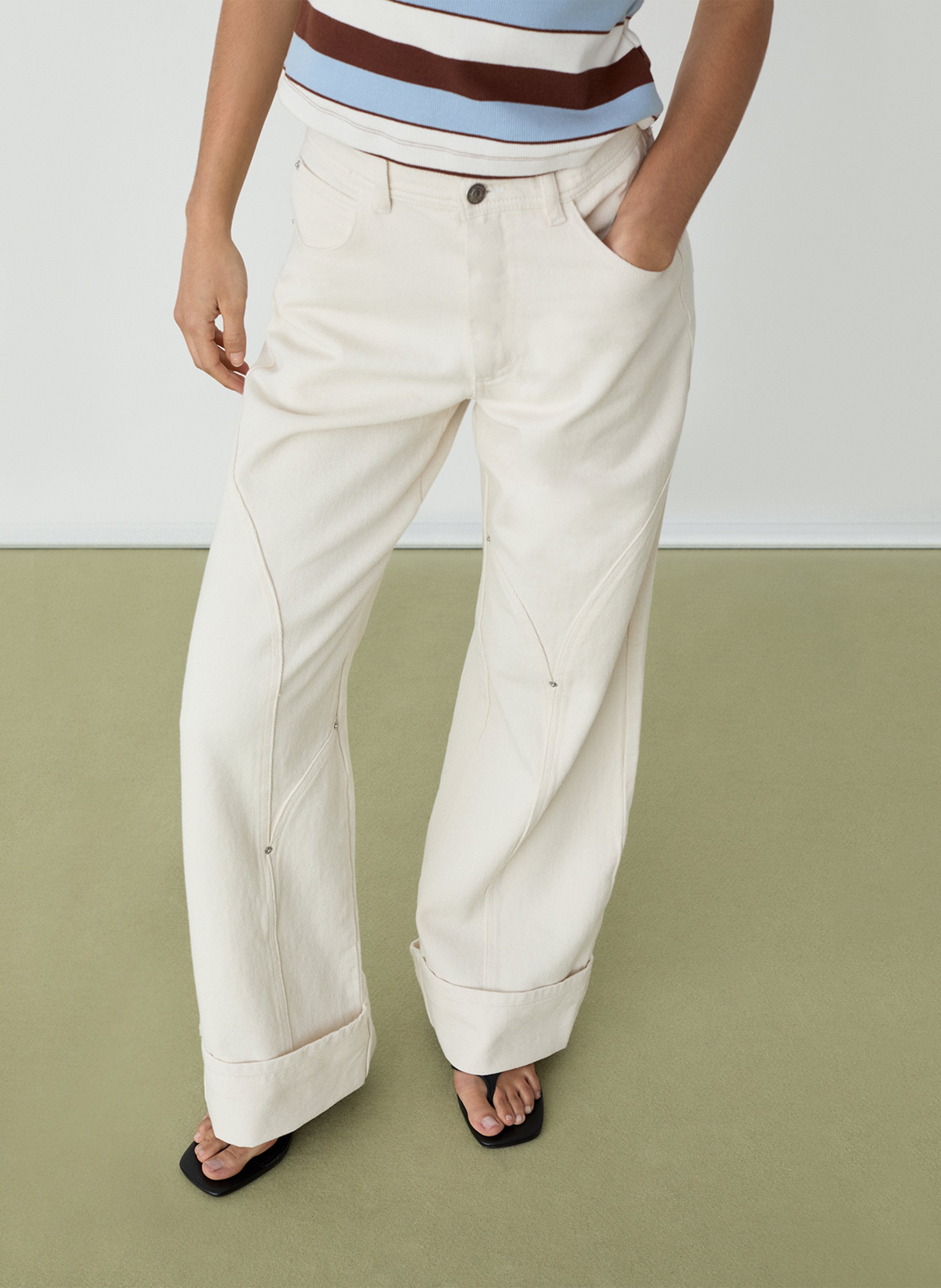 Wide trousers LAAGAM White