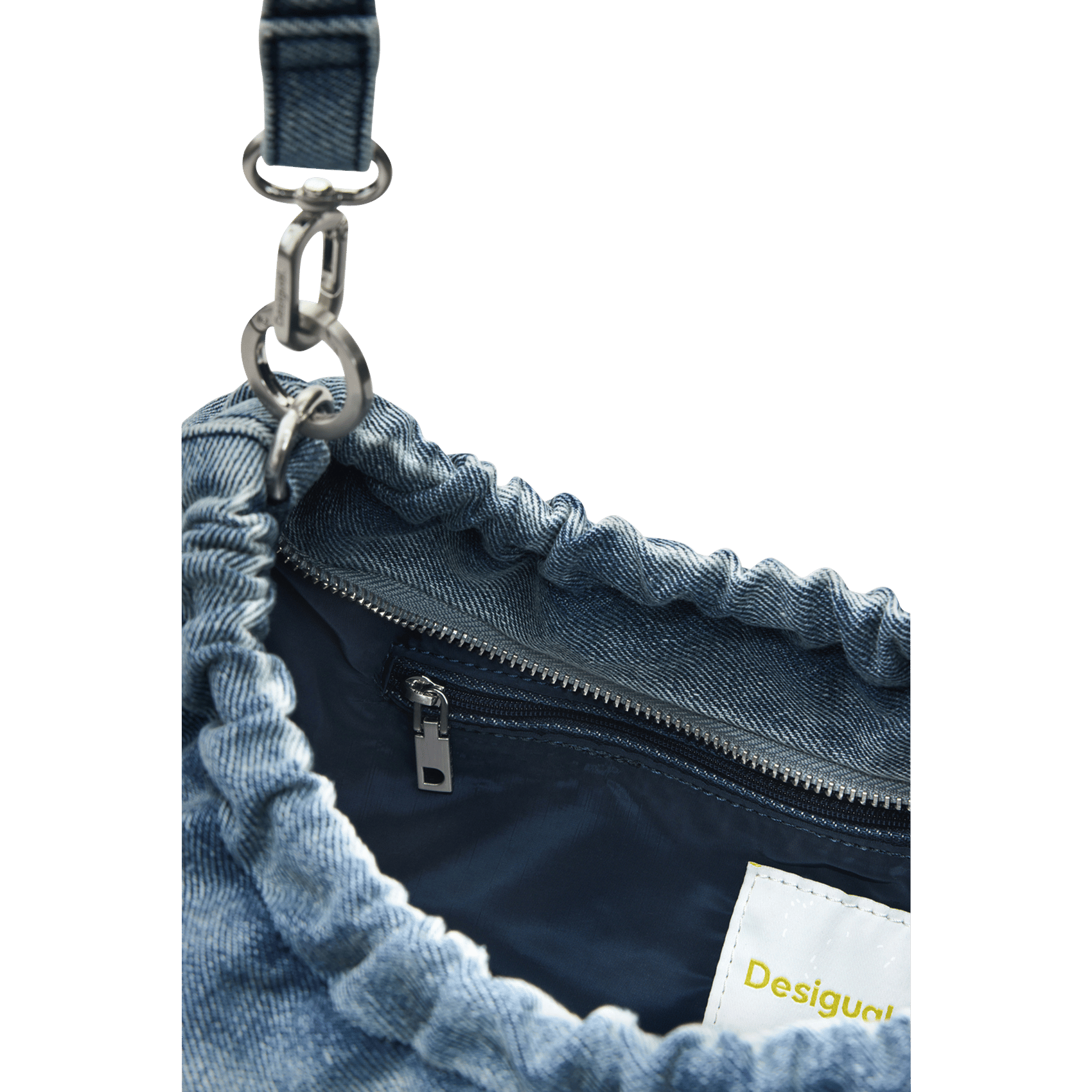 Sac bandoulière en denim DESIGUAL Blauw