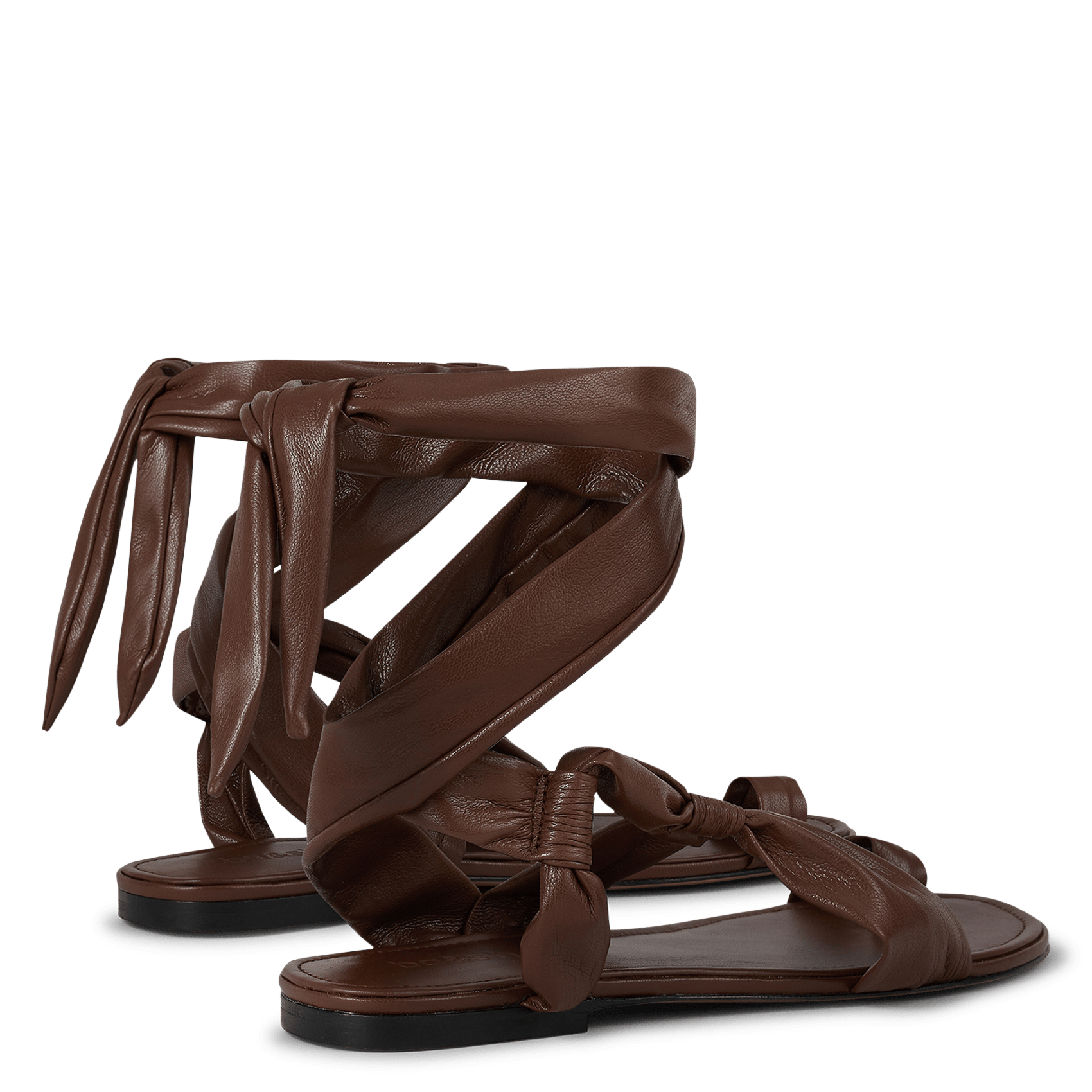 Leren sandalen BA&SH Bruin