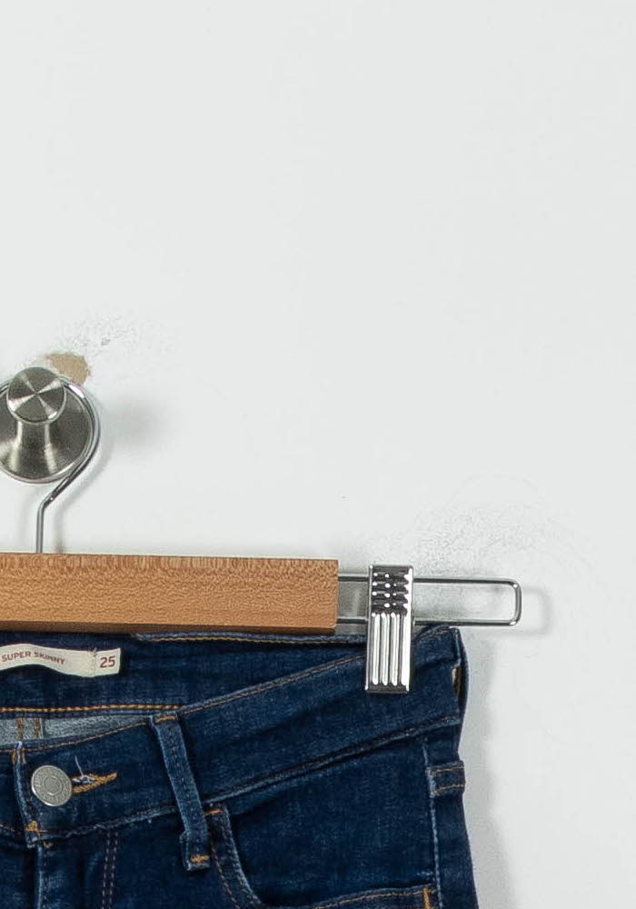 Cropped slim jeans with studs LEVI'S - Seconde main Blue