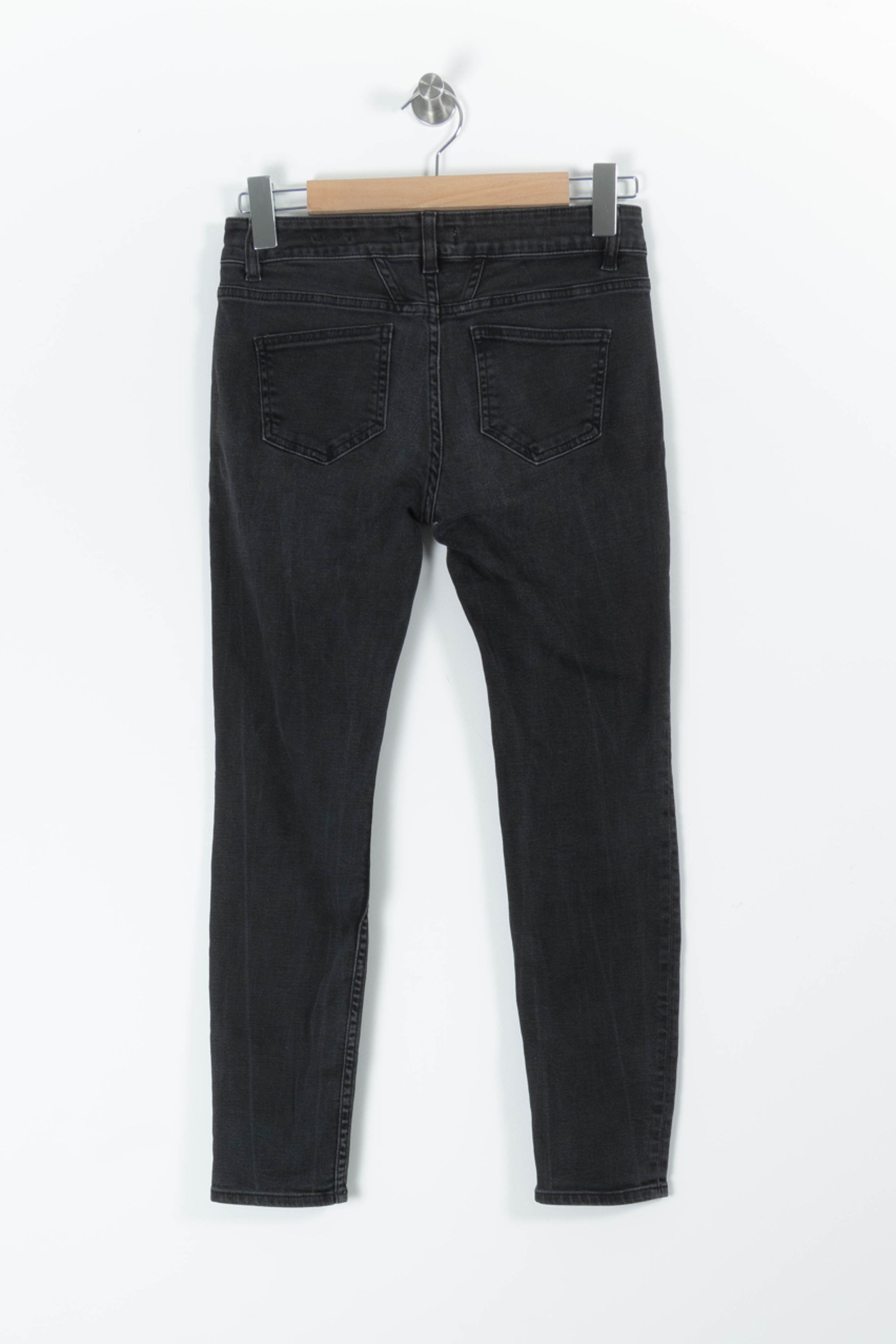 Cropped slim jeans with studs CLOSED - Seconde Main Grey