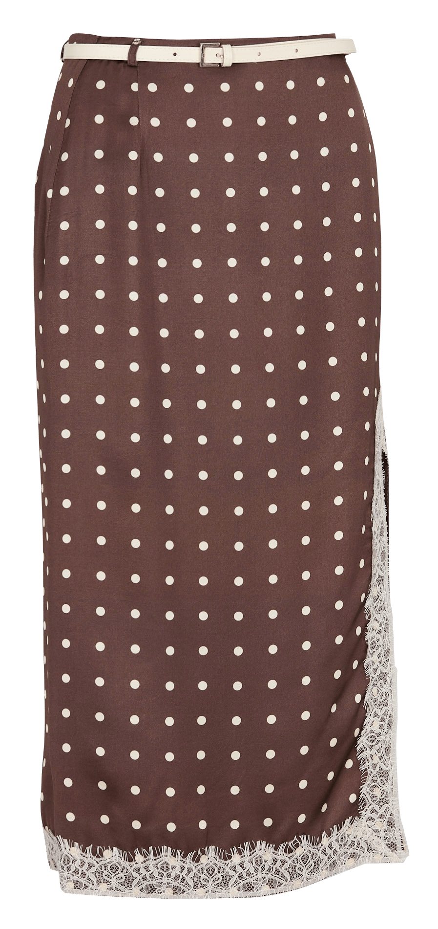 Gepunkteter Midirock IMPERIAL Braun