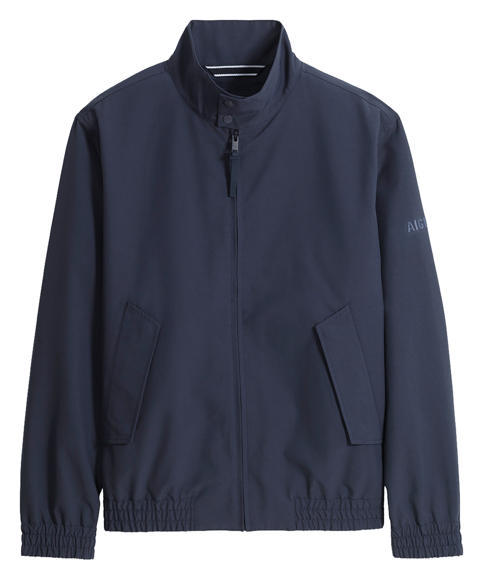 Solid zip-up straight jacket AIGLE Blue