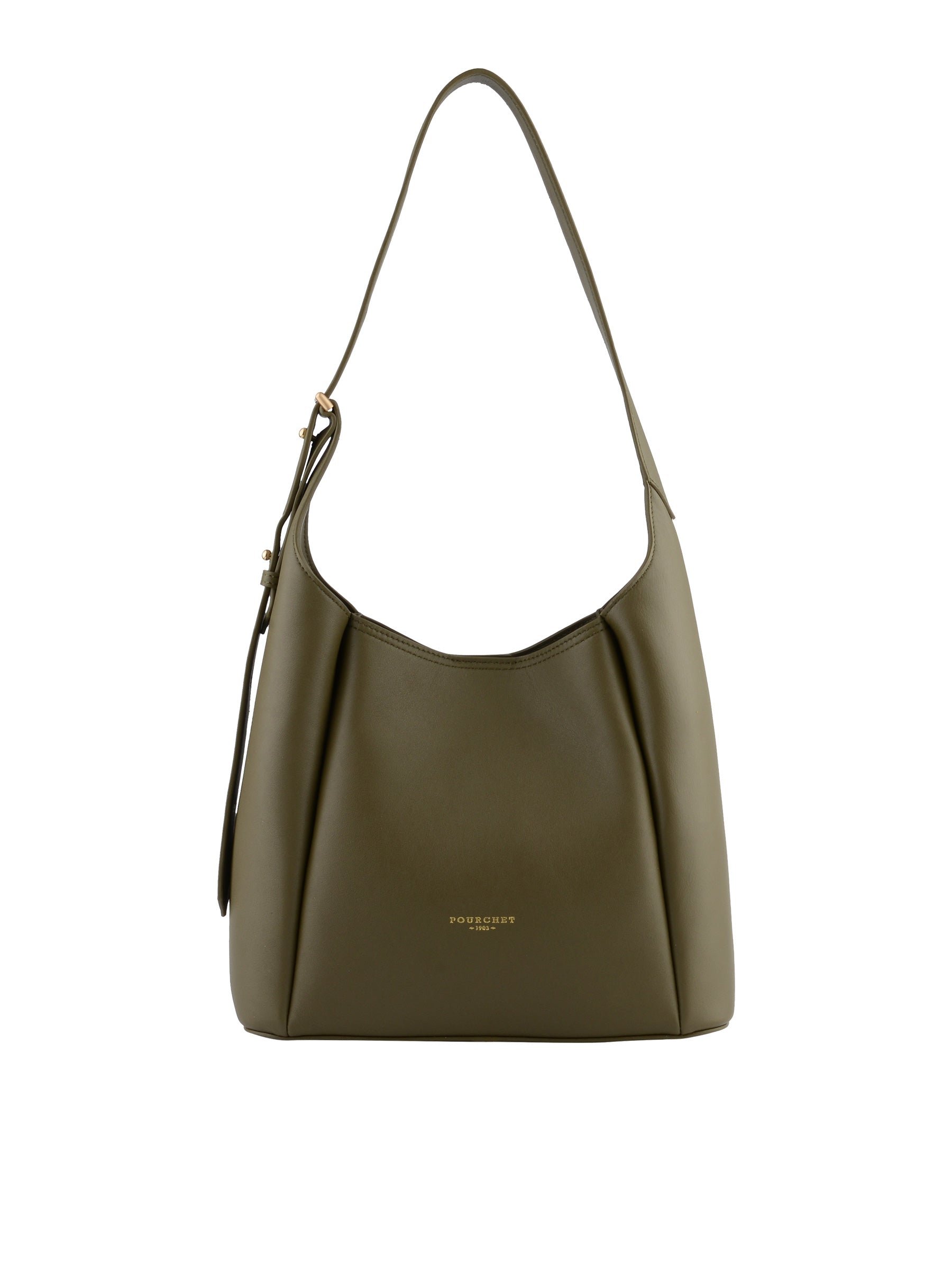 Sac porté épaule en cuir de vachette POURCHET