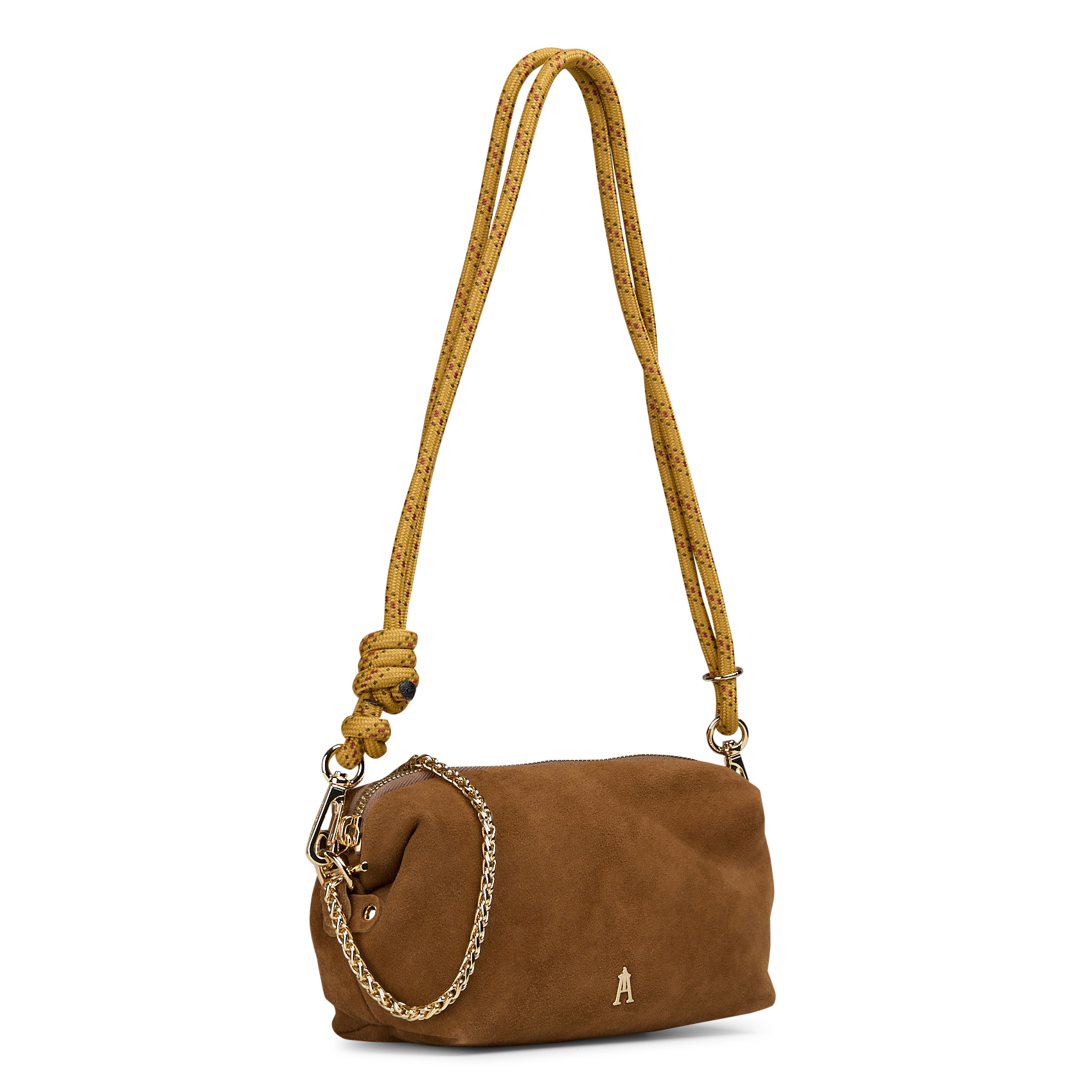 Geschnürte Beuteltasche aus strukturiertem Leder | Grun CRAIE STUDIO Damen