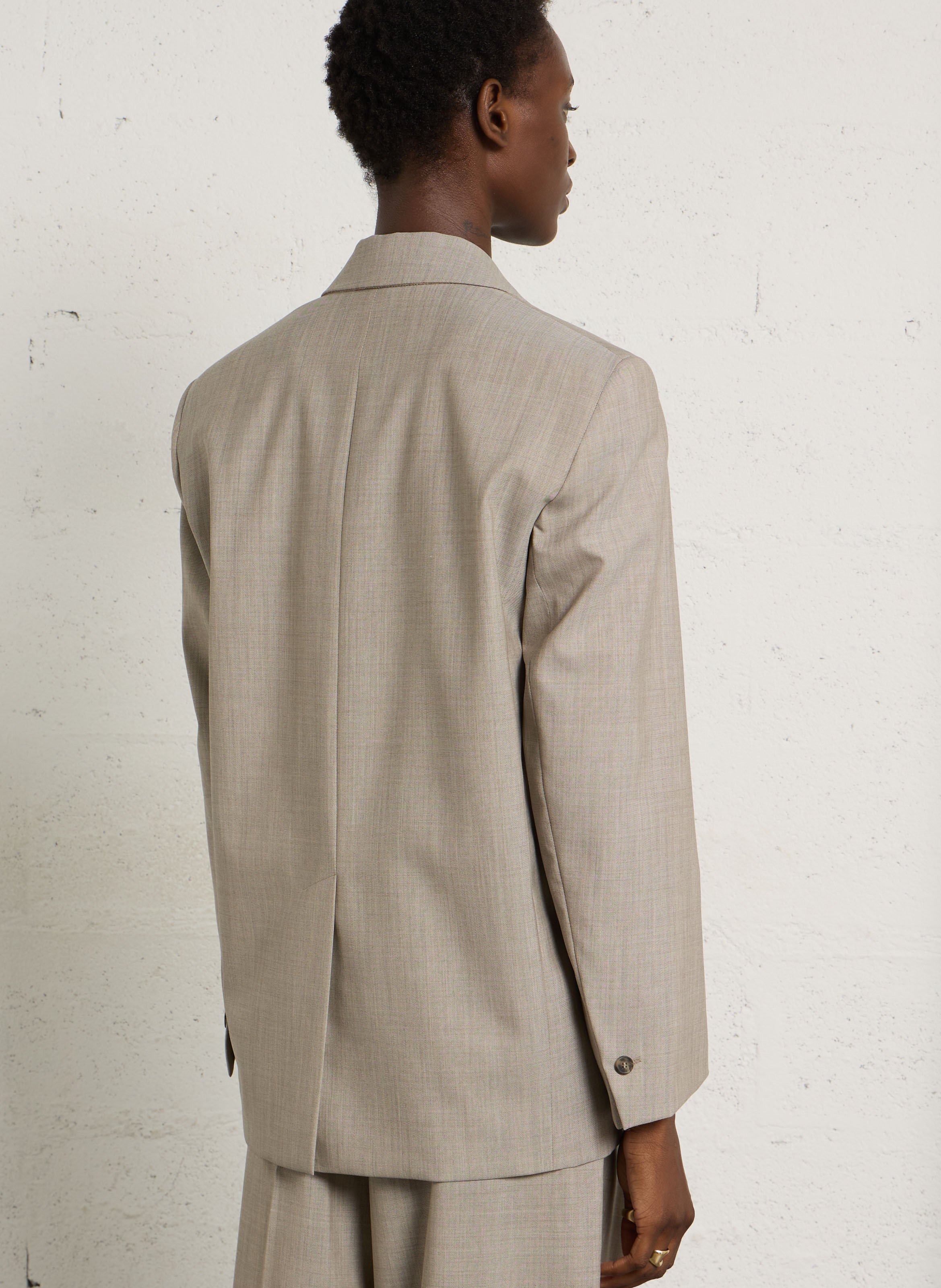 Oversized wool blazer with a tailored collar MAX MARA WEEK END Brown