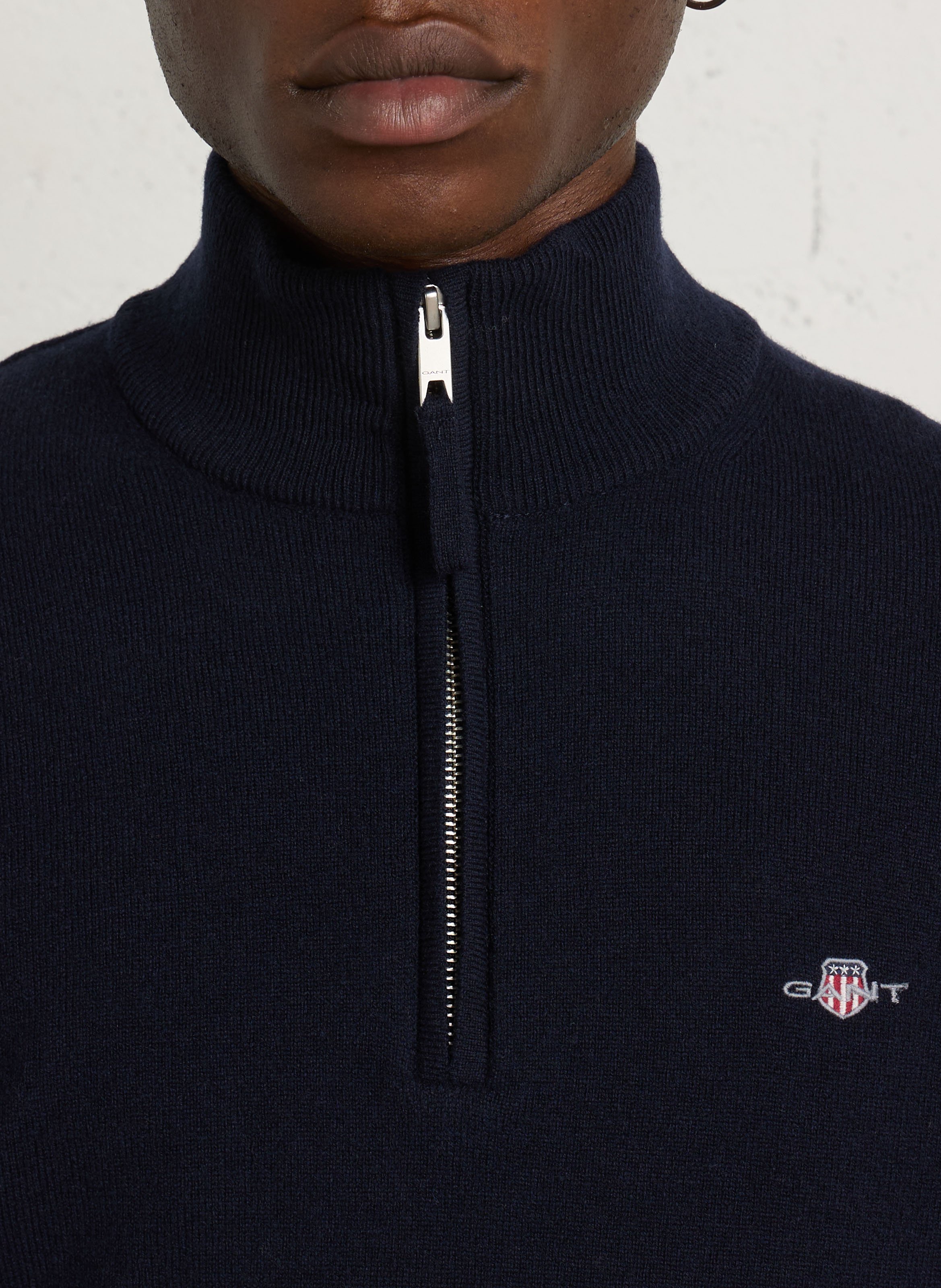 Wollpullover mit Polokragen GANT Blau