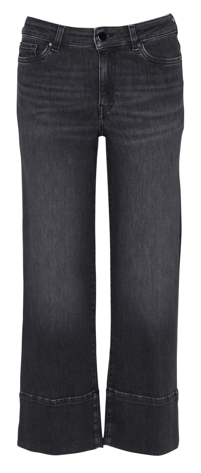 Straight Cut Cropped-Jeans aus Baumwoll-Mix MAISON 123 Grau