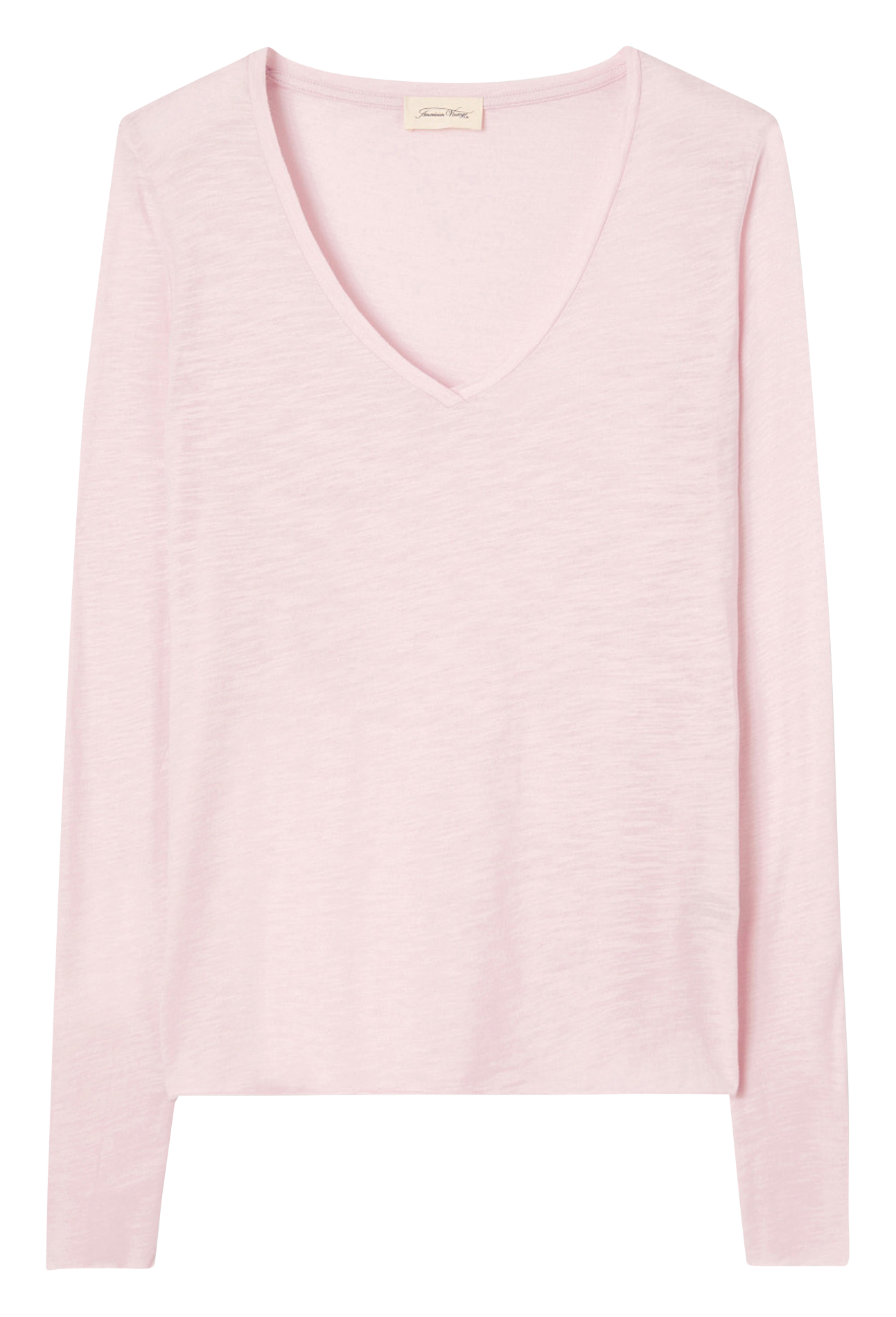 V-neck cotton-blend T-shirt AMERICAN VINTAGE