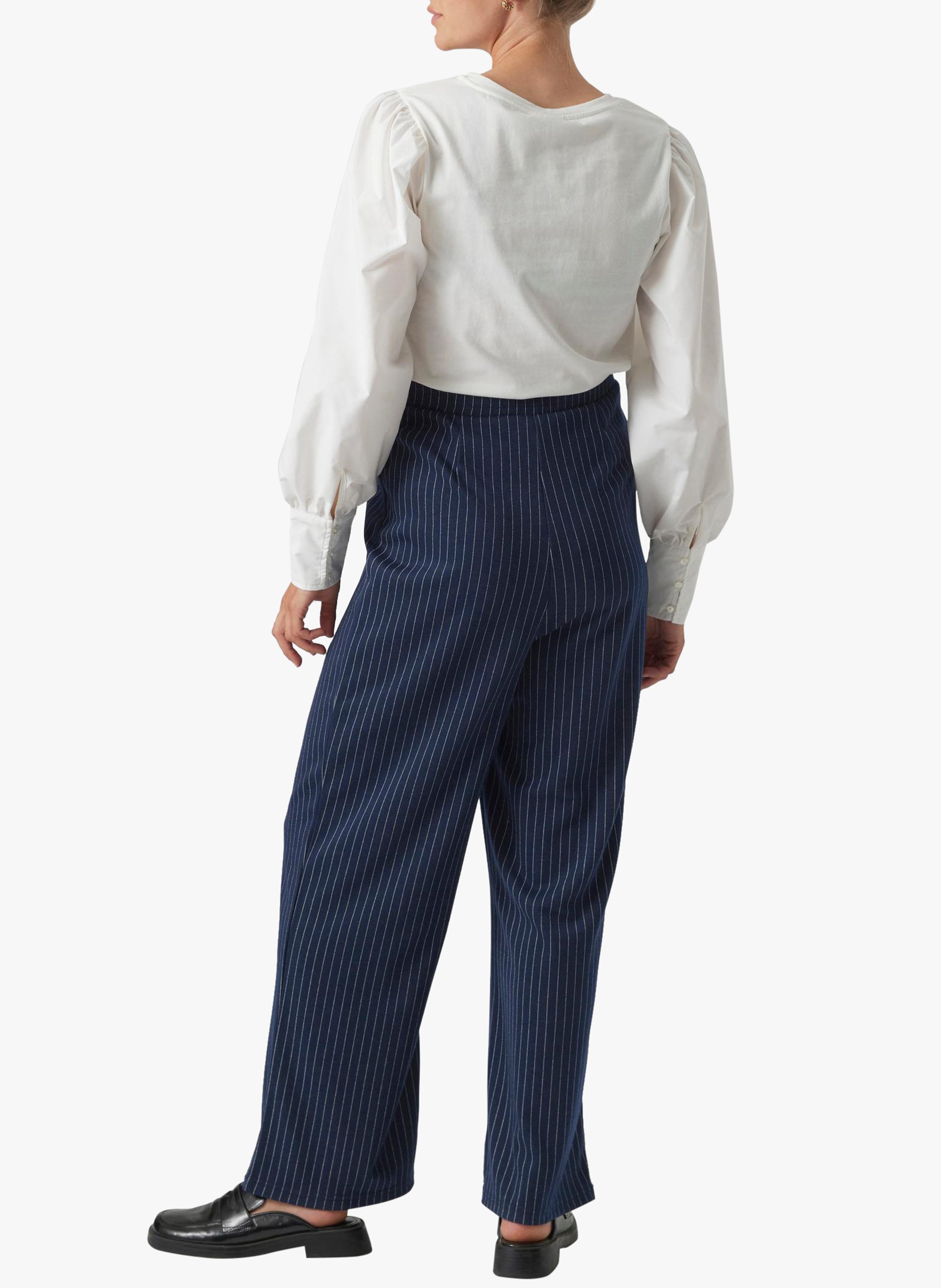 Gestreifte Schwangerschaftshose MAMALICIOUS Blau