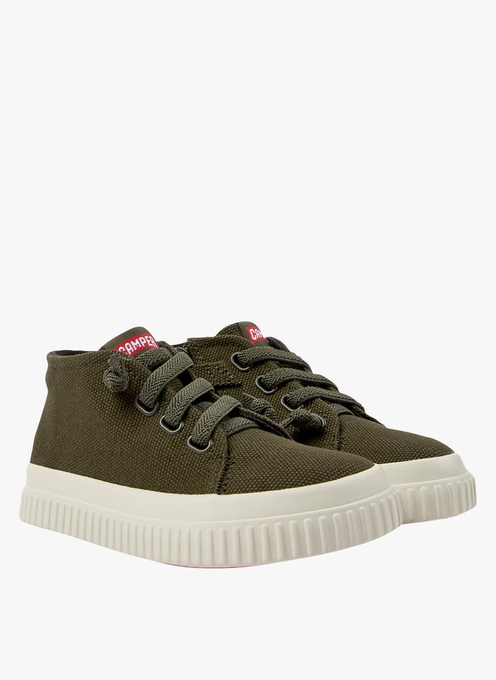 Sneakers In Tela Dark Green Camper Bambini Place des Tendances