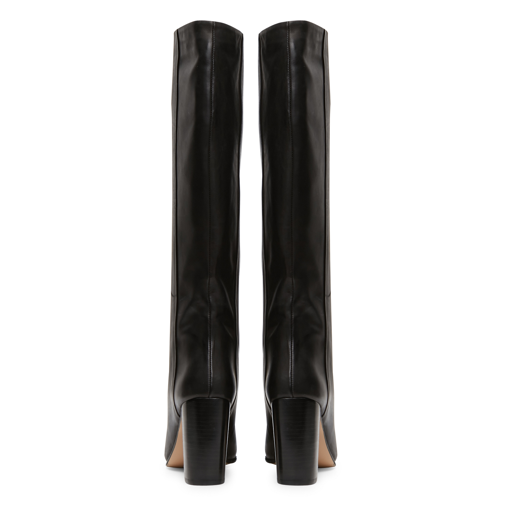 Heeled leather boots JONAK Black