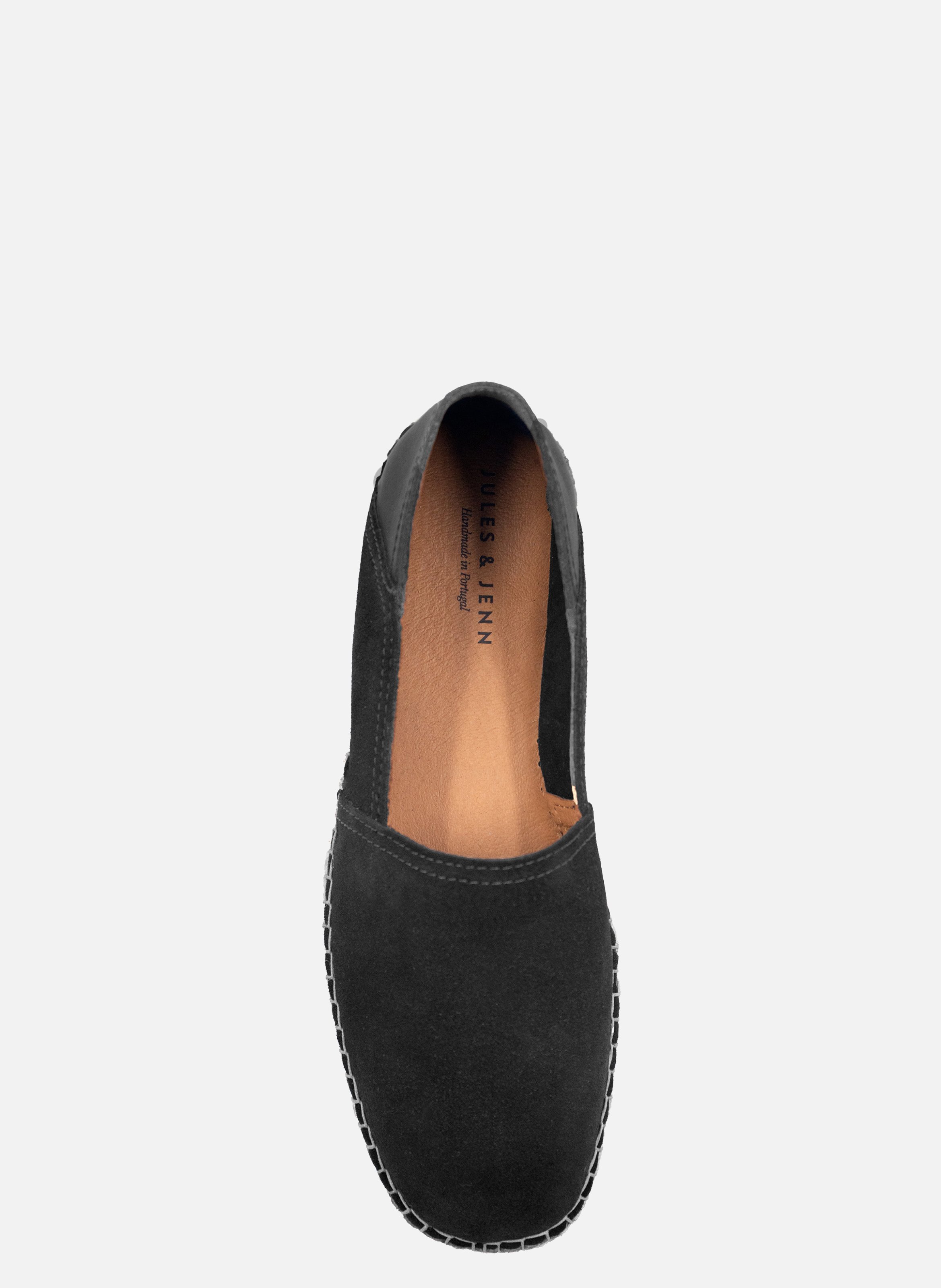 Men's suede leather espadrilles JULES & JENN Black