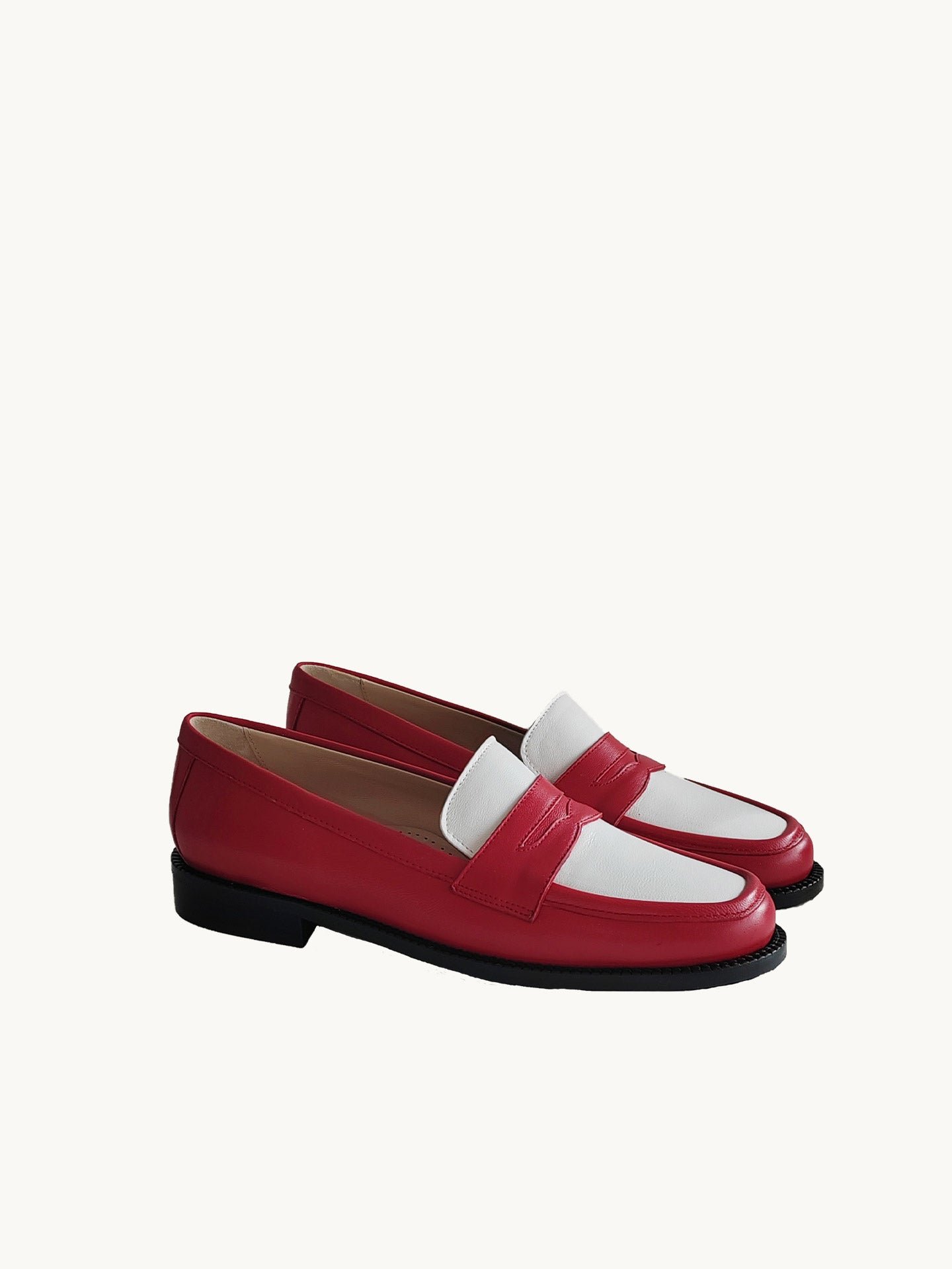 Nappa leather moccasins EMZI PARIS Red