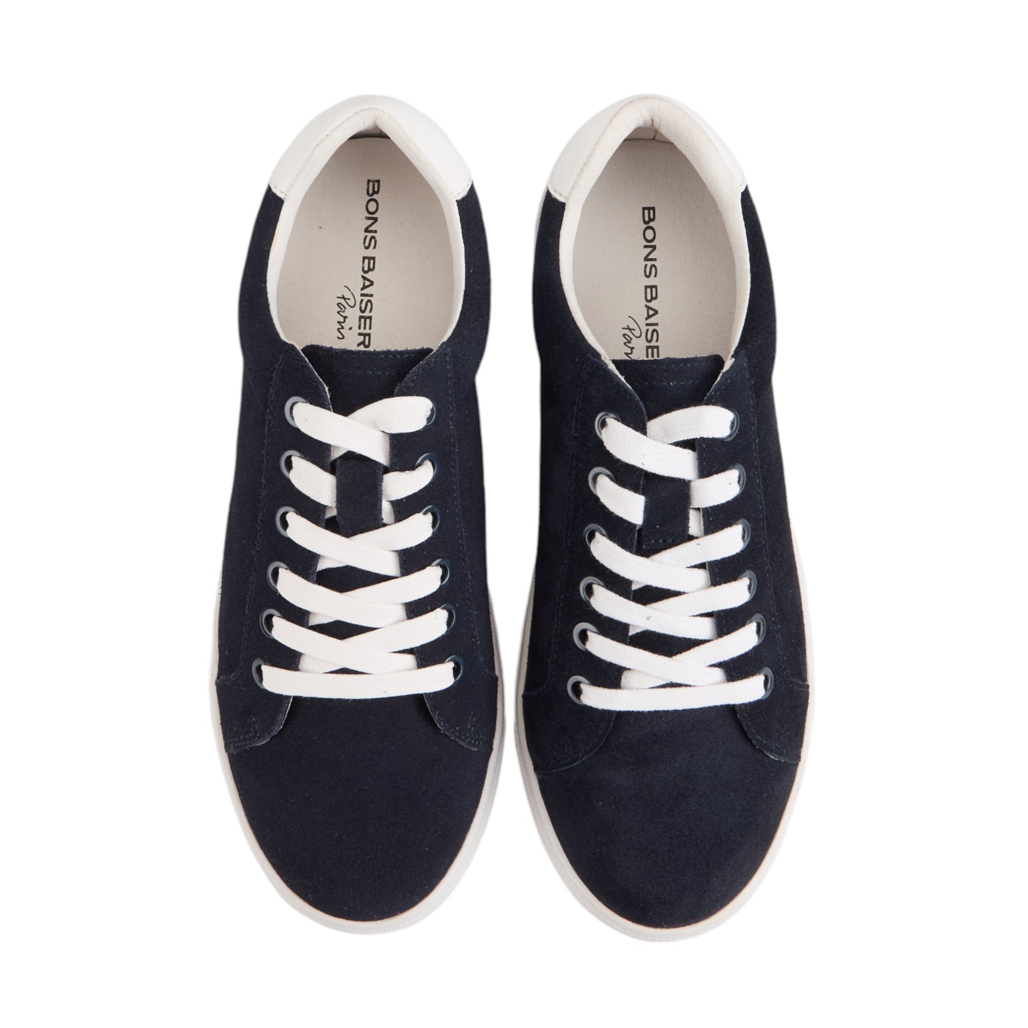 Jimmy leather sneakers BONS BAISERS PARIS Blue