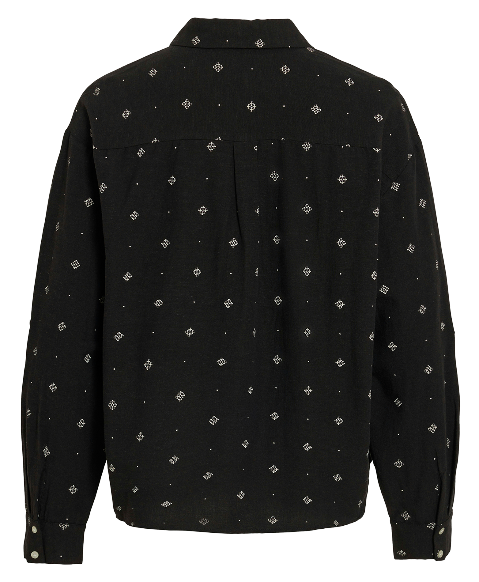 Chemise boutonnée à motifs VILA Noir