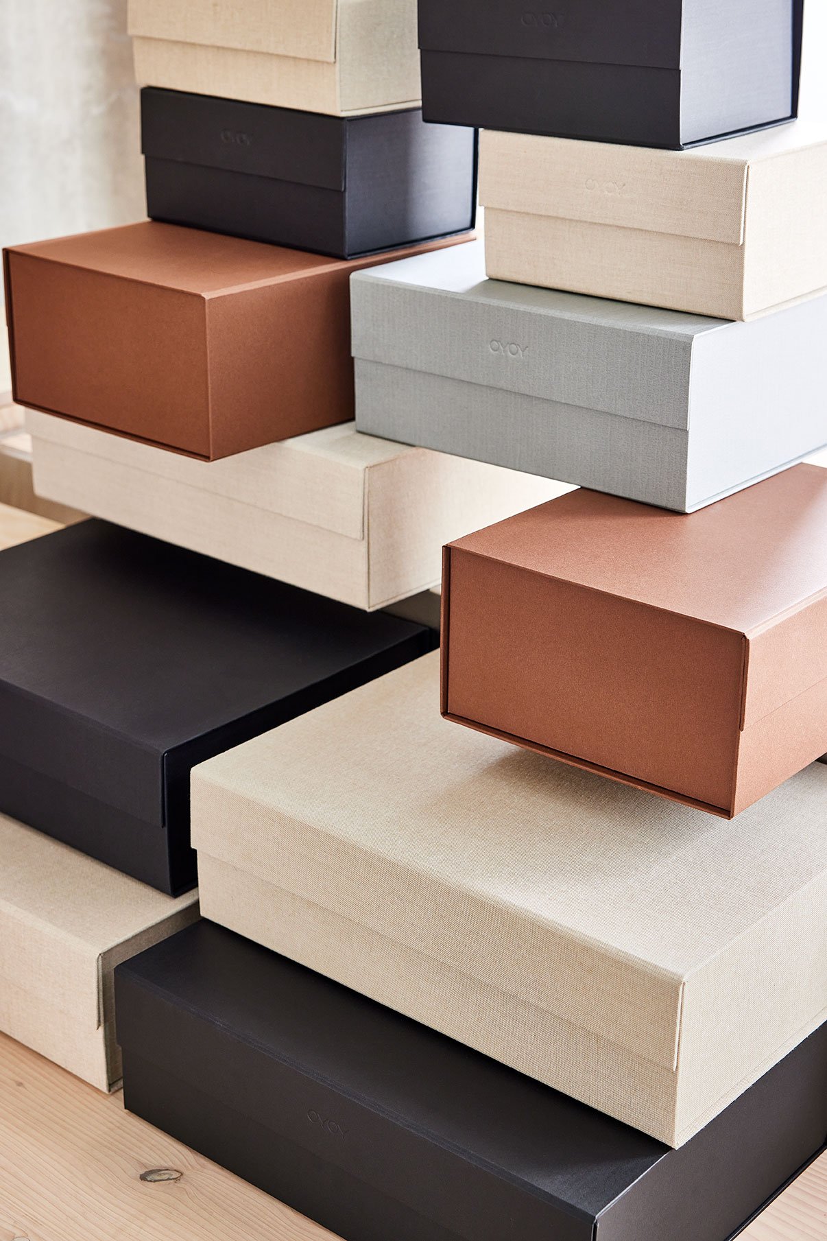 Cardboard storage box OYOY LIVING DESIGN Brown